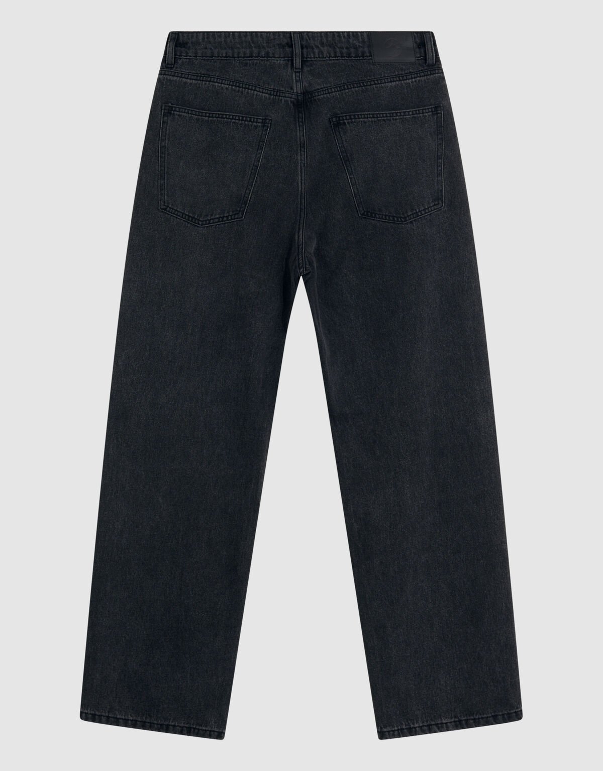 Baggy Fit Jeans Donkergrijs SHOEBY MEN