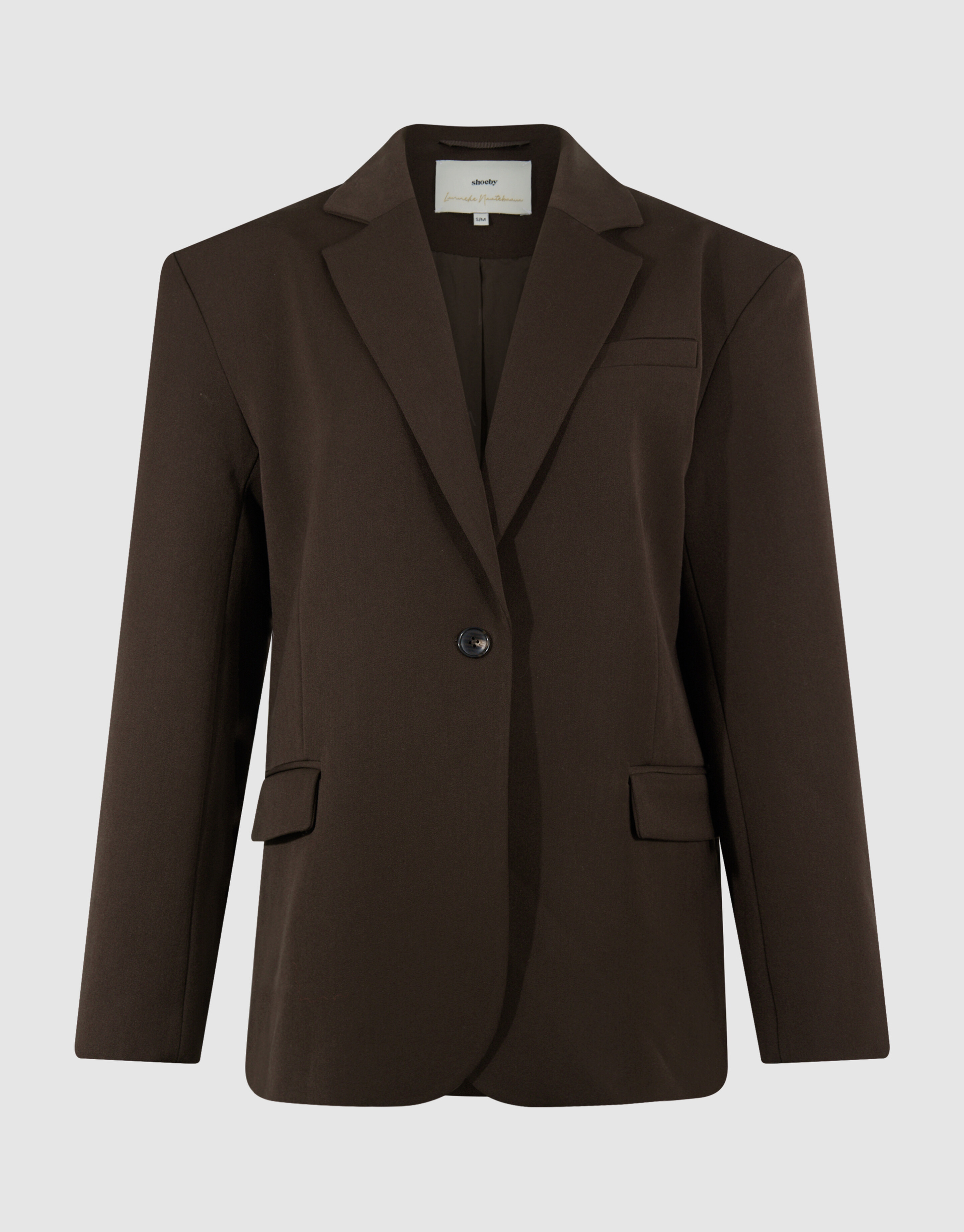 Tapered Blazer Donkerbruin By Lonneke SHOEBY WOMEN