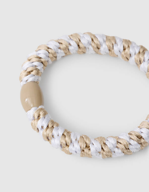 Lurex Haarelastiek Beige SHOEBY ACCESSOIRES