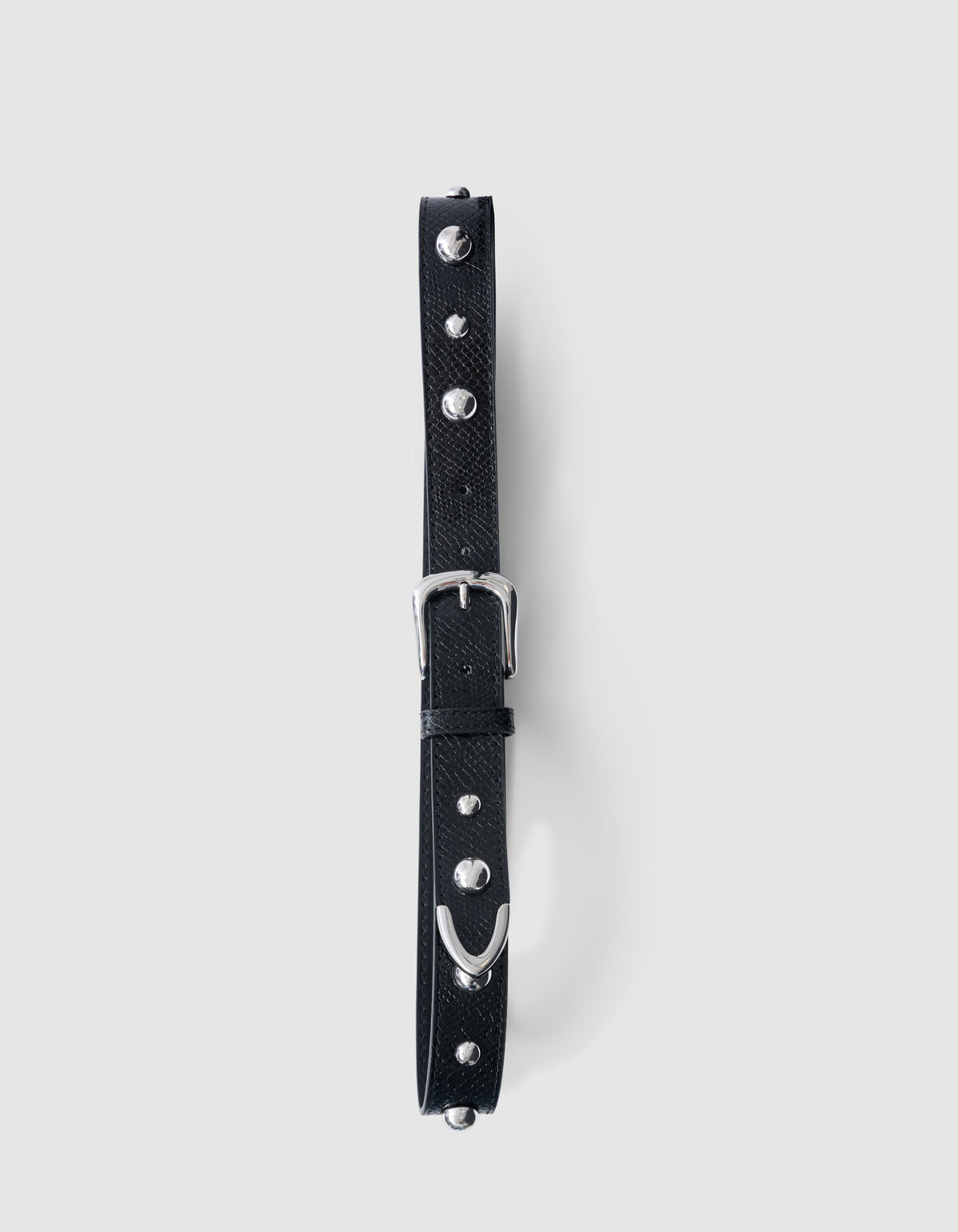 Studs Croco Belt Zwart SHOEBY ACCESSOIRES