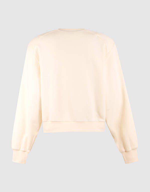 Big Shoulder Sweater Gebroken Wit SHOEBY WOMEN