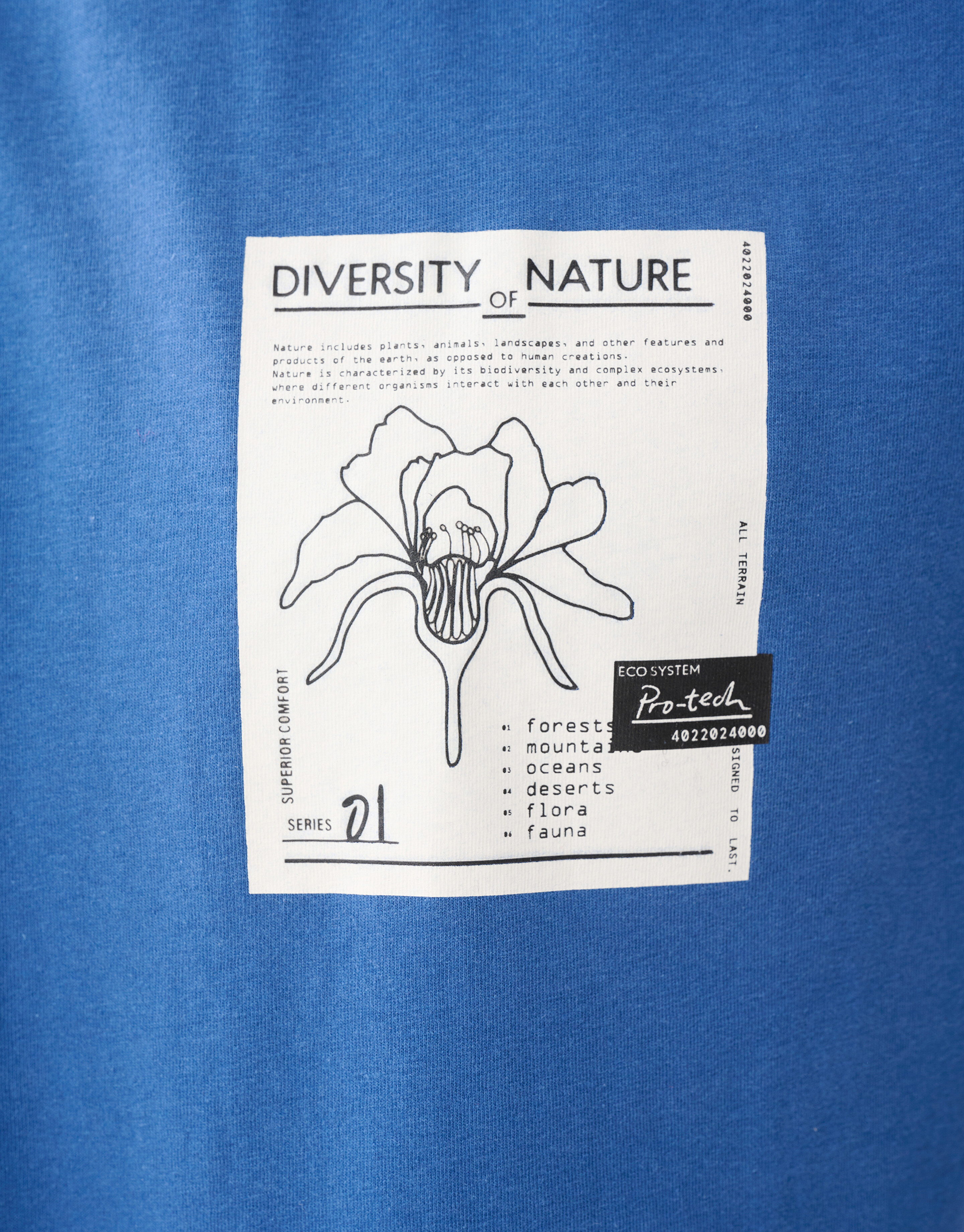 Artwork T-shirt Blauw SHOEBY MEN