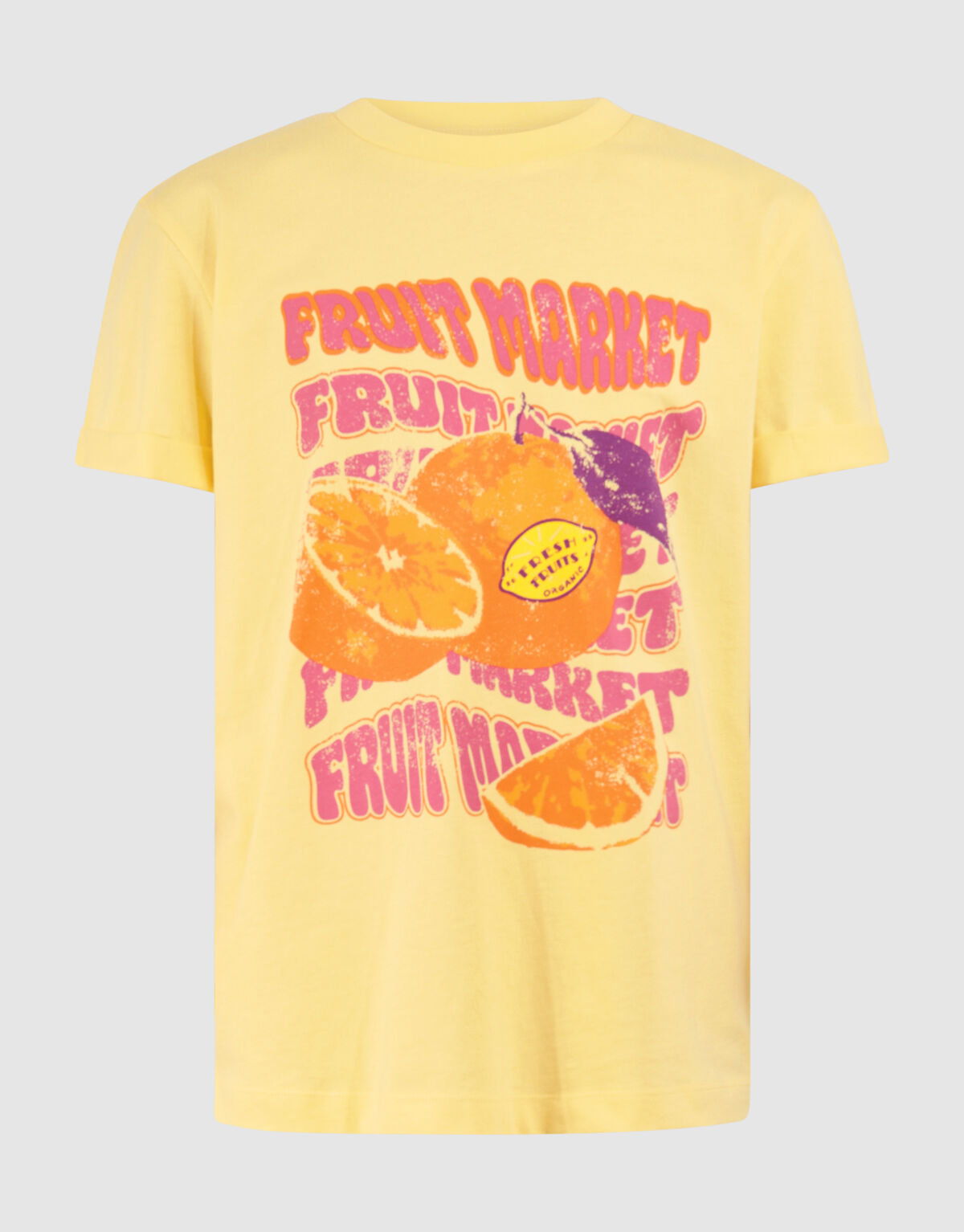 Artwork T-shirt Lichtgeel SHOEBY GIRLS