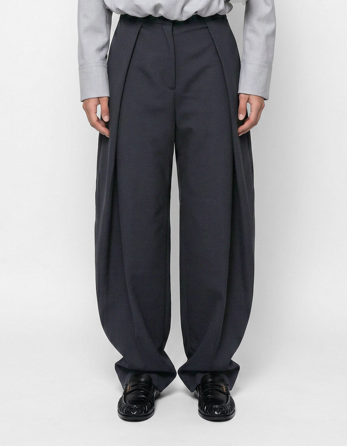 Extreme Pleat Barrel Fit Pantalon Zwart SHOEBY WOMEN