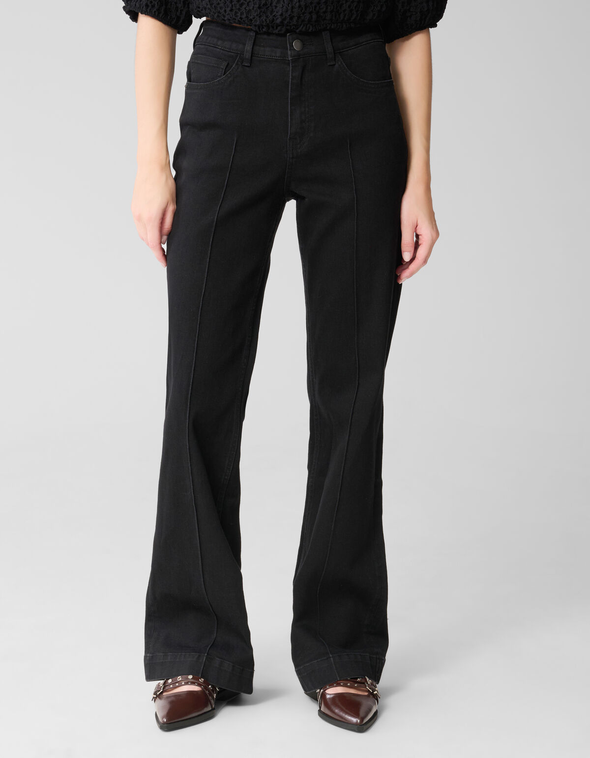 Flared Fit Jeans Zwart SHOEBY WOMEN