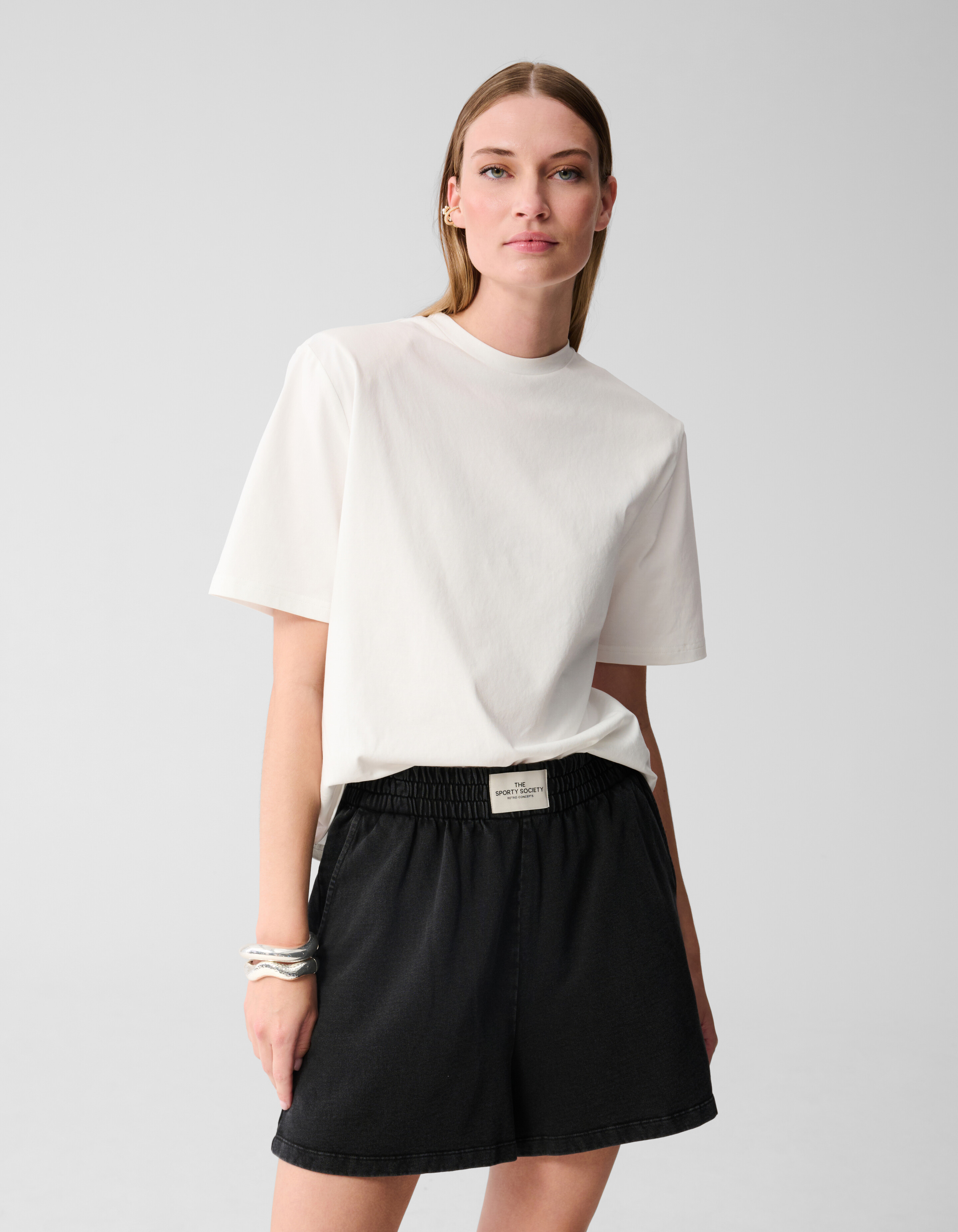 Padded T-shirt Wit SHOEBY WOMEN