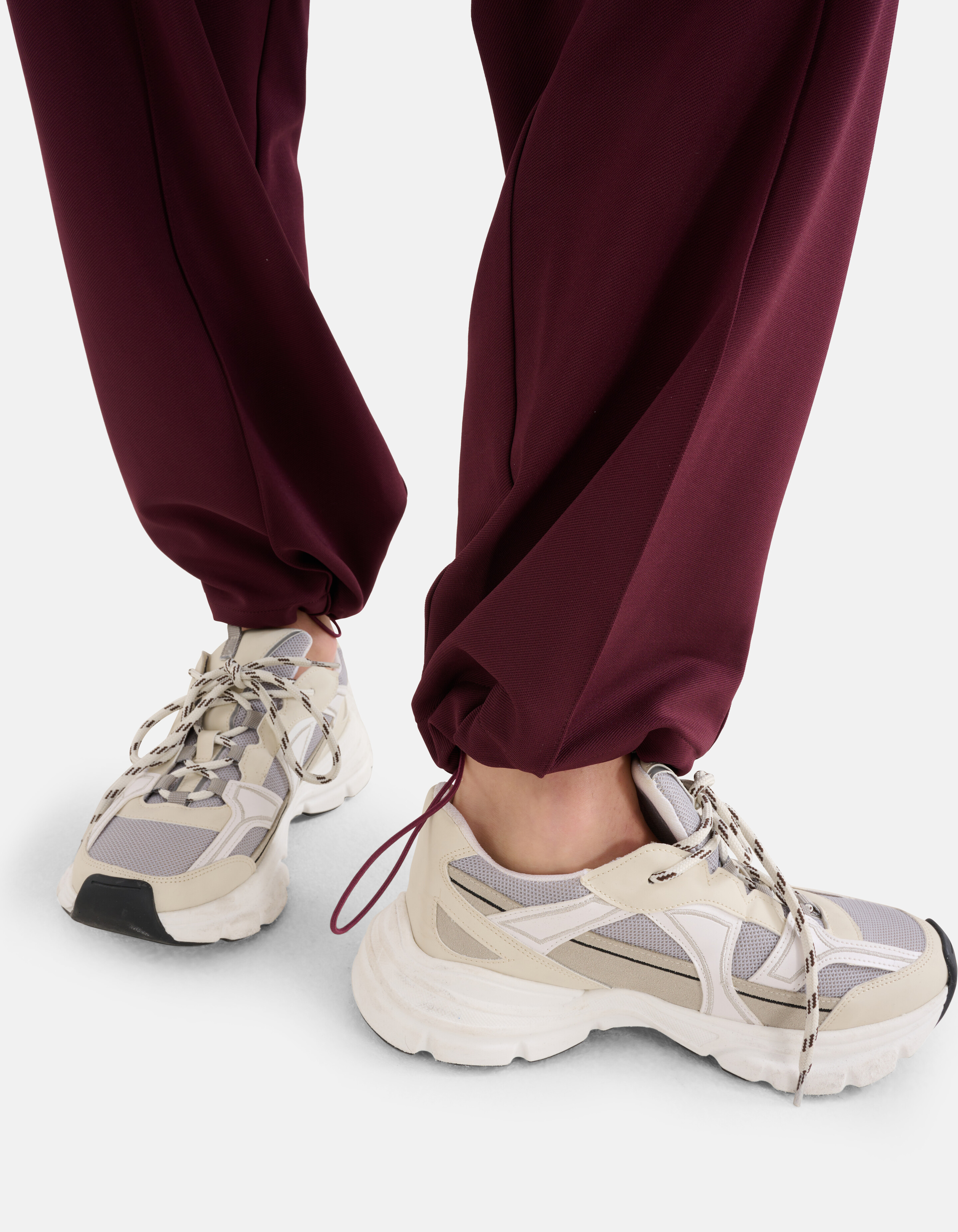 Basis Wide Leg Broek Bordeaux SHOEBY WOMEN