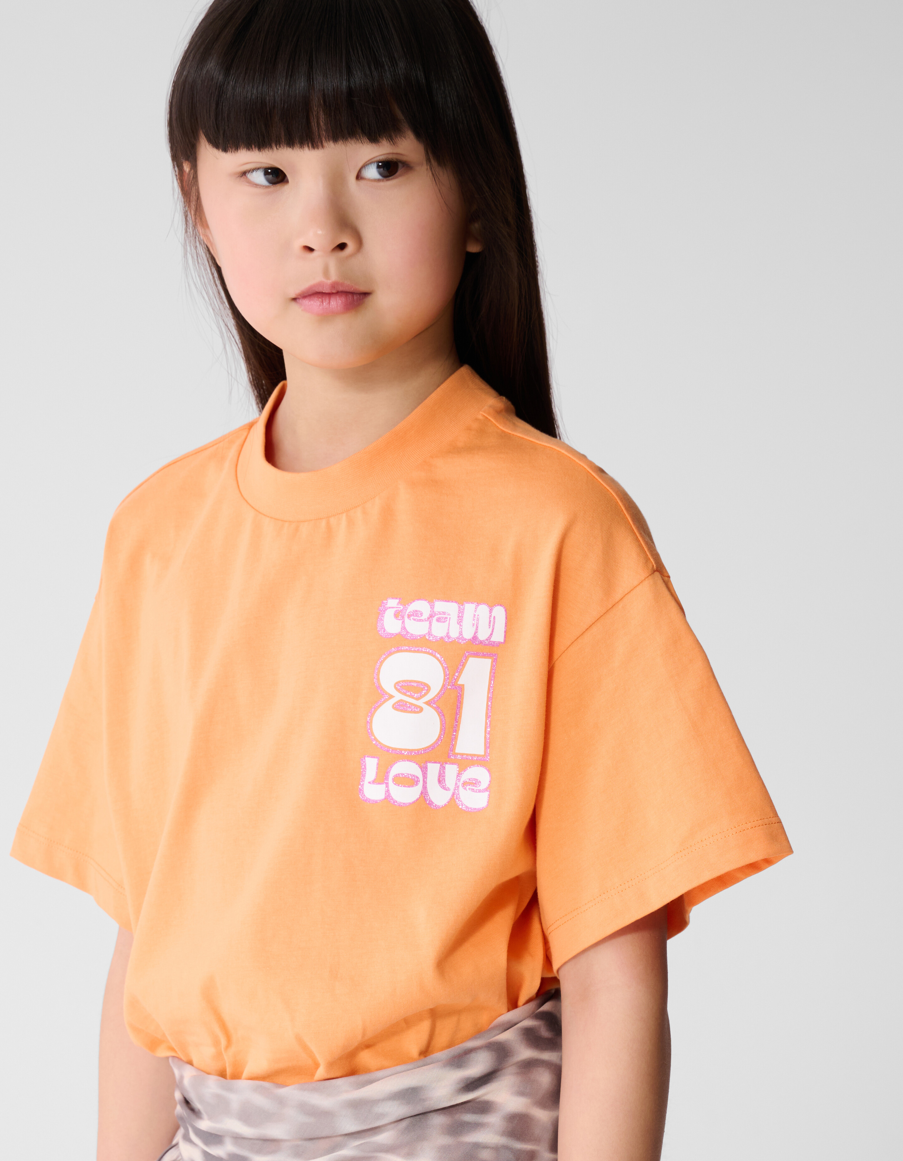Team Love Artwork T-shirt Oranje SHOEBY GIRLS