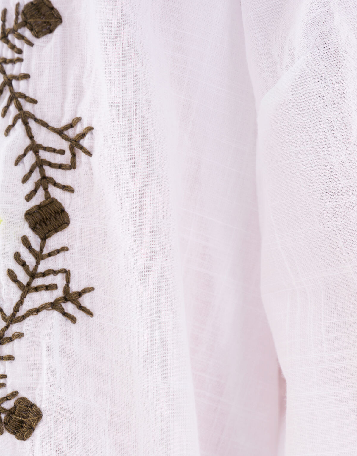 Embroidery Blouse Wit SHOEBY WOMEN