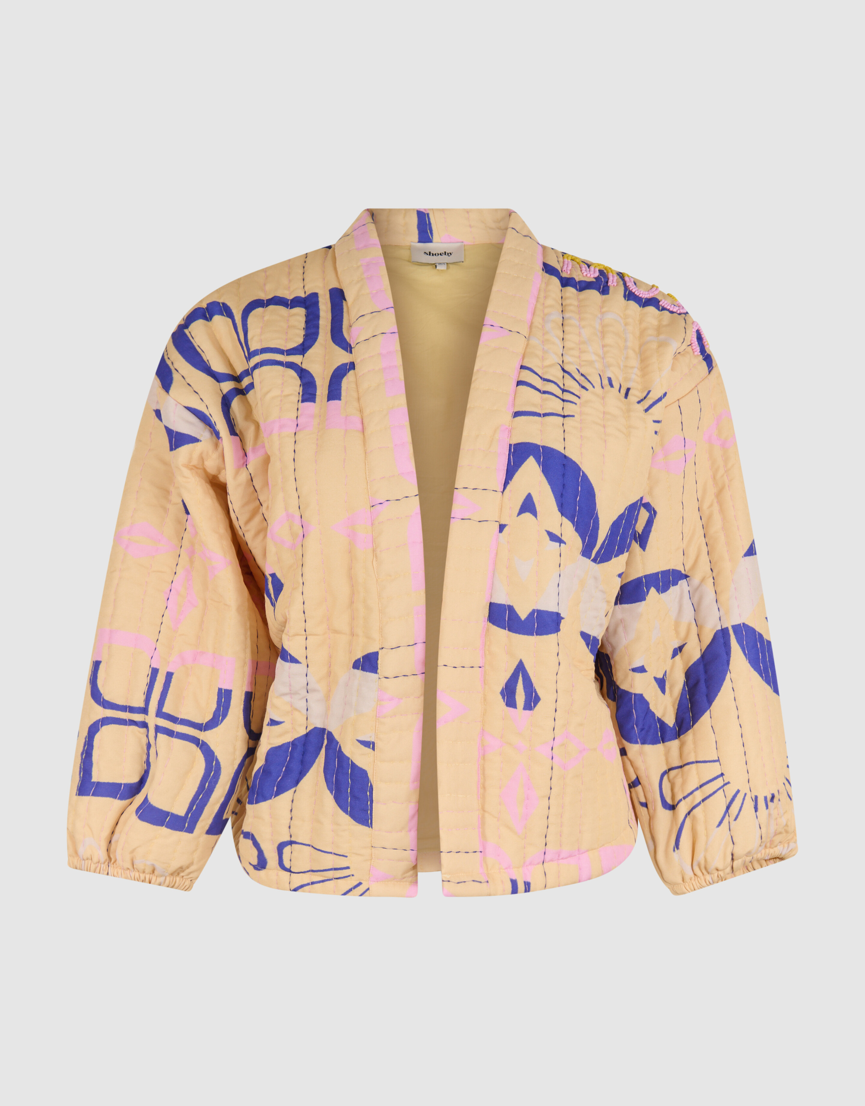 Artwork Kimono Jacket Geel SHOEBY WOMEN