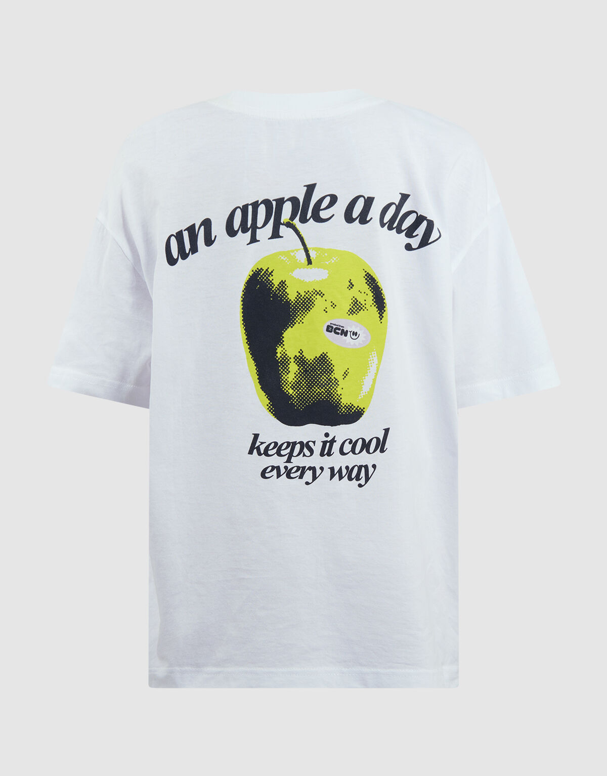 Apple Artwork T-shirt Wit SHOEBY BOYS