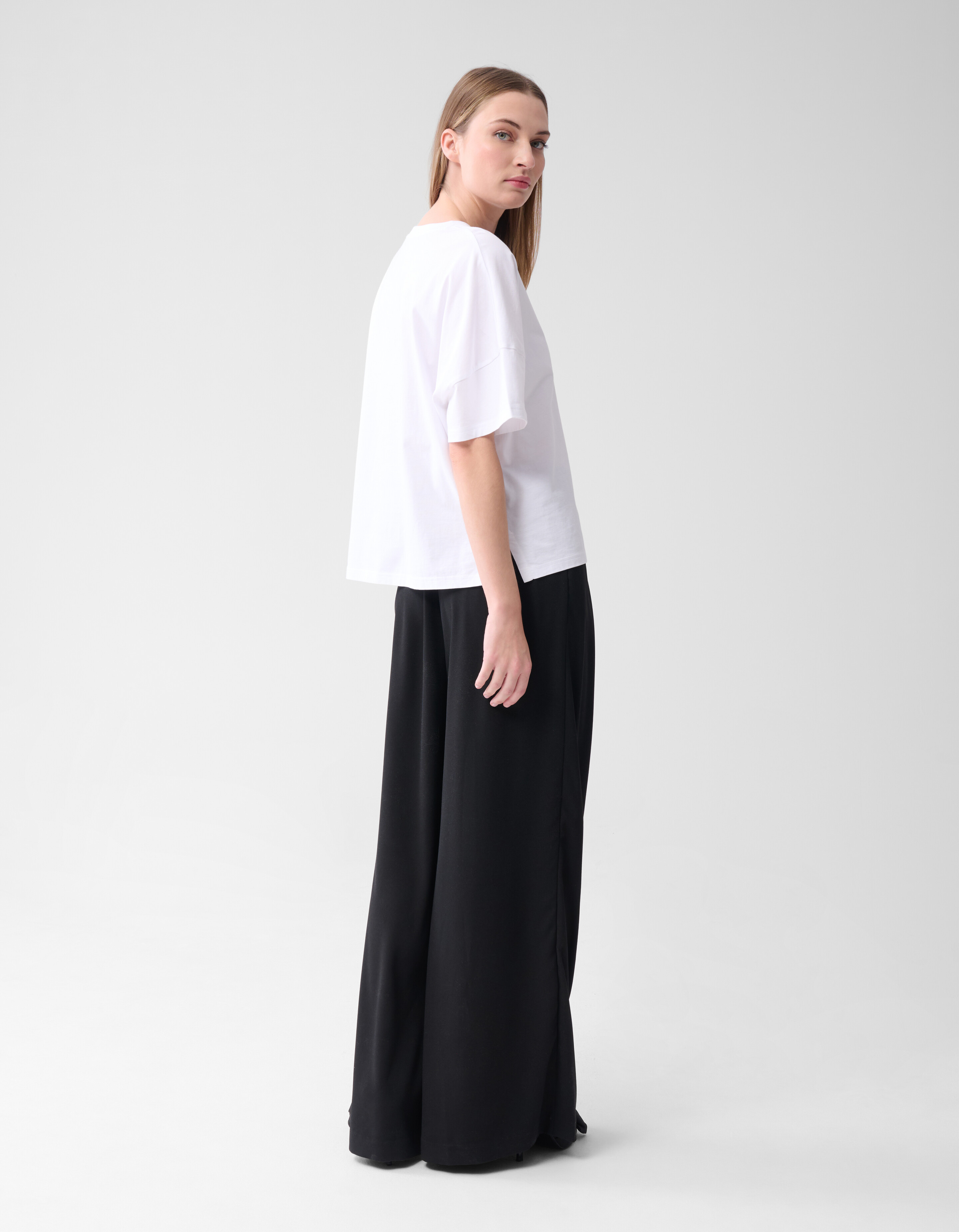 Crepe Wide Leg Broek Zwart By Lonneke SHOEBY WOMEN
