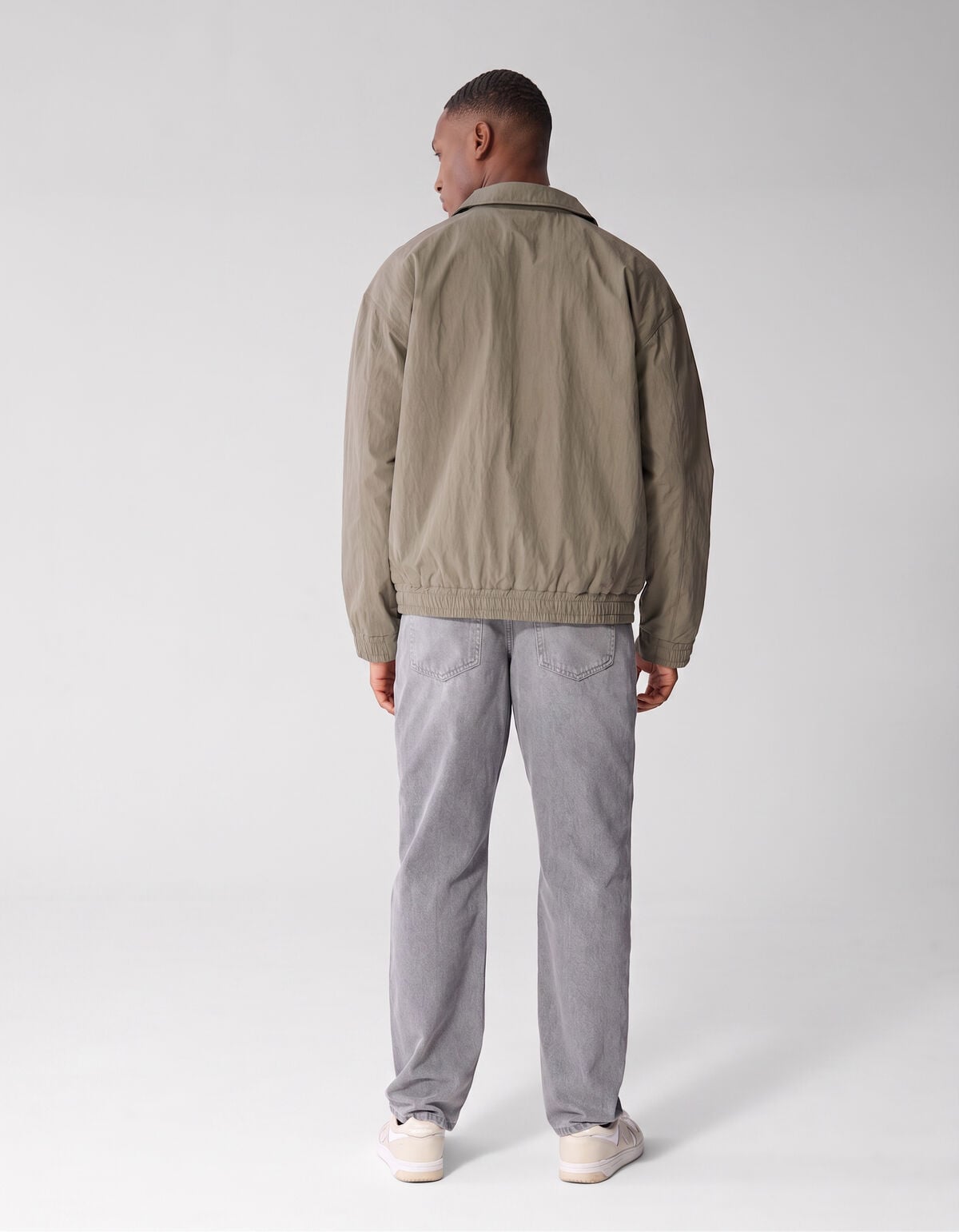 Crinkle Bomber Jack Lichtgroen SHOEBY MEN