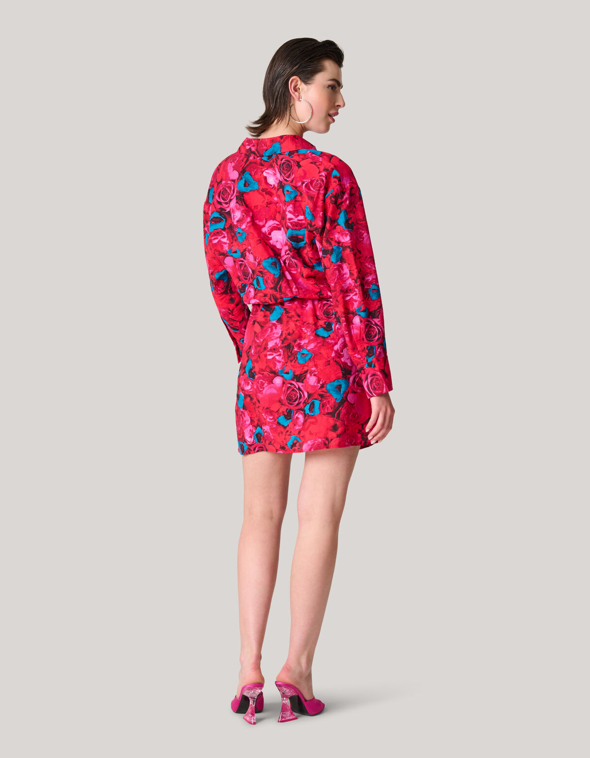 Printed Jurk Rood SHOEBY WOMEN