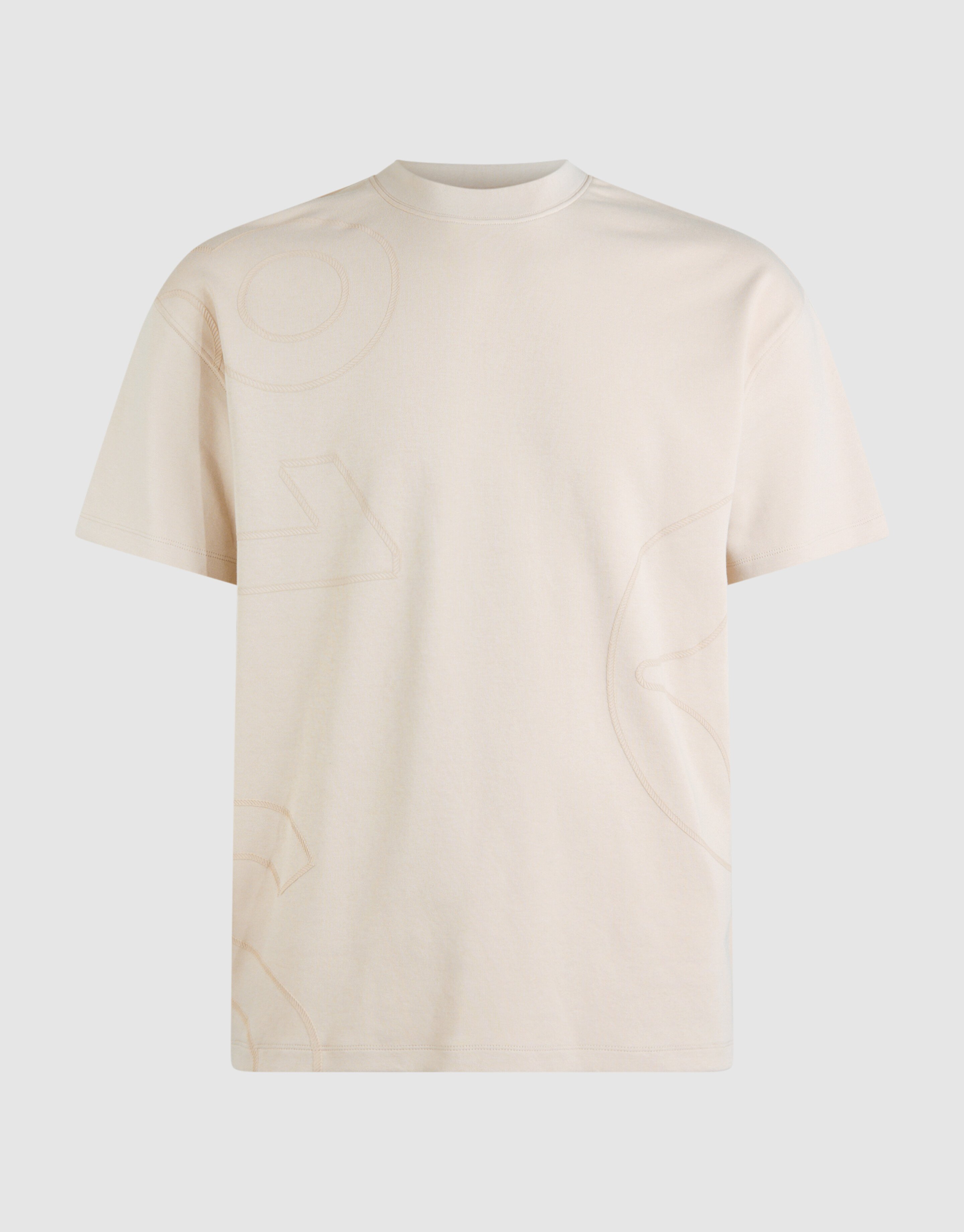 Spark Logo Print T-shirt Beige SHOEBY MEN