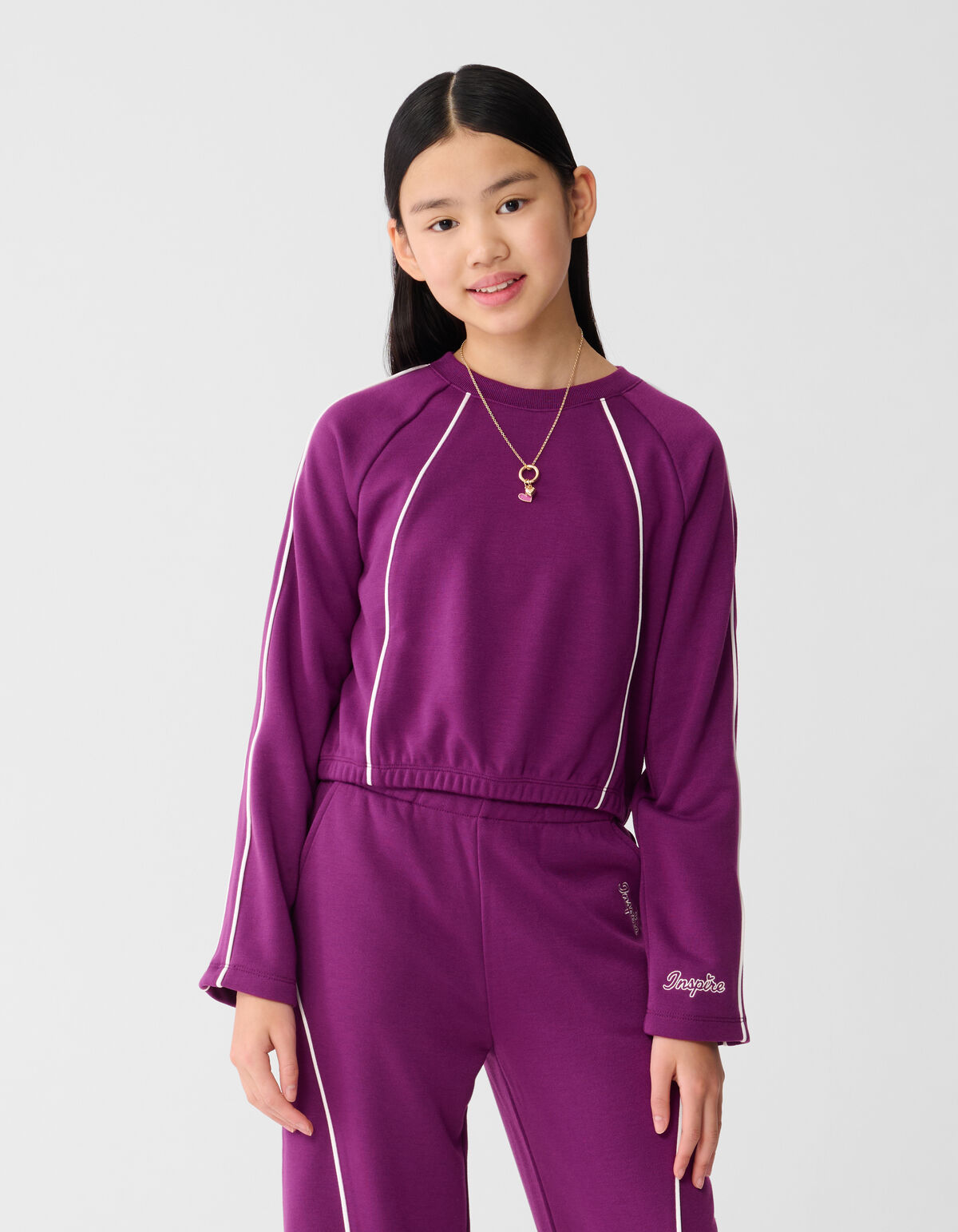 Piping Sweater Paars SHOEBY GIRLS