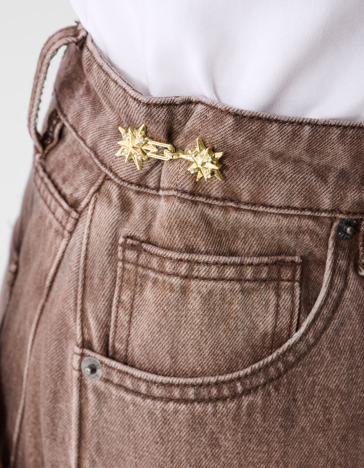 Star Jeans Pin Goud SHOEBY ACCESSOIRES