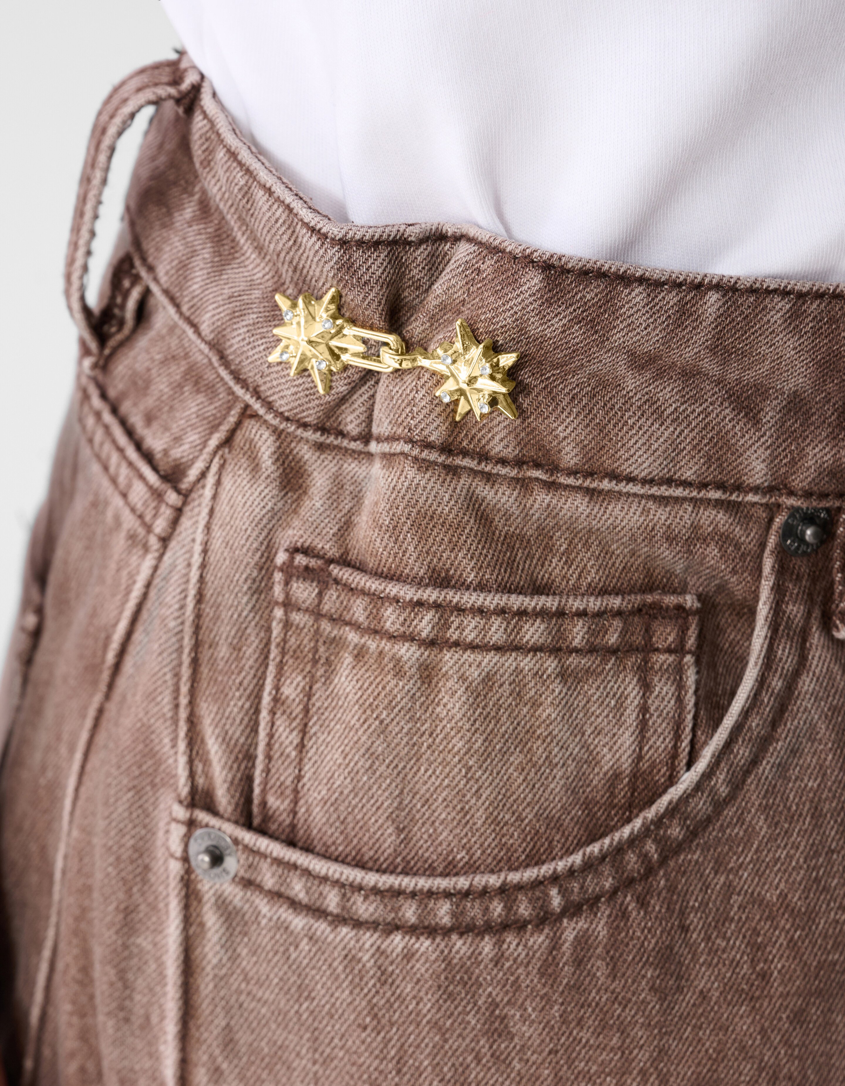 Star Jeans Pin Goud SHOEBY ACCESSOIRES