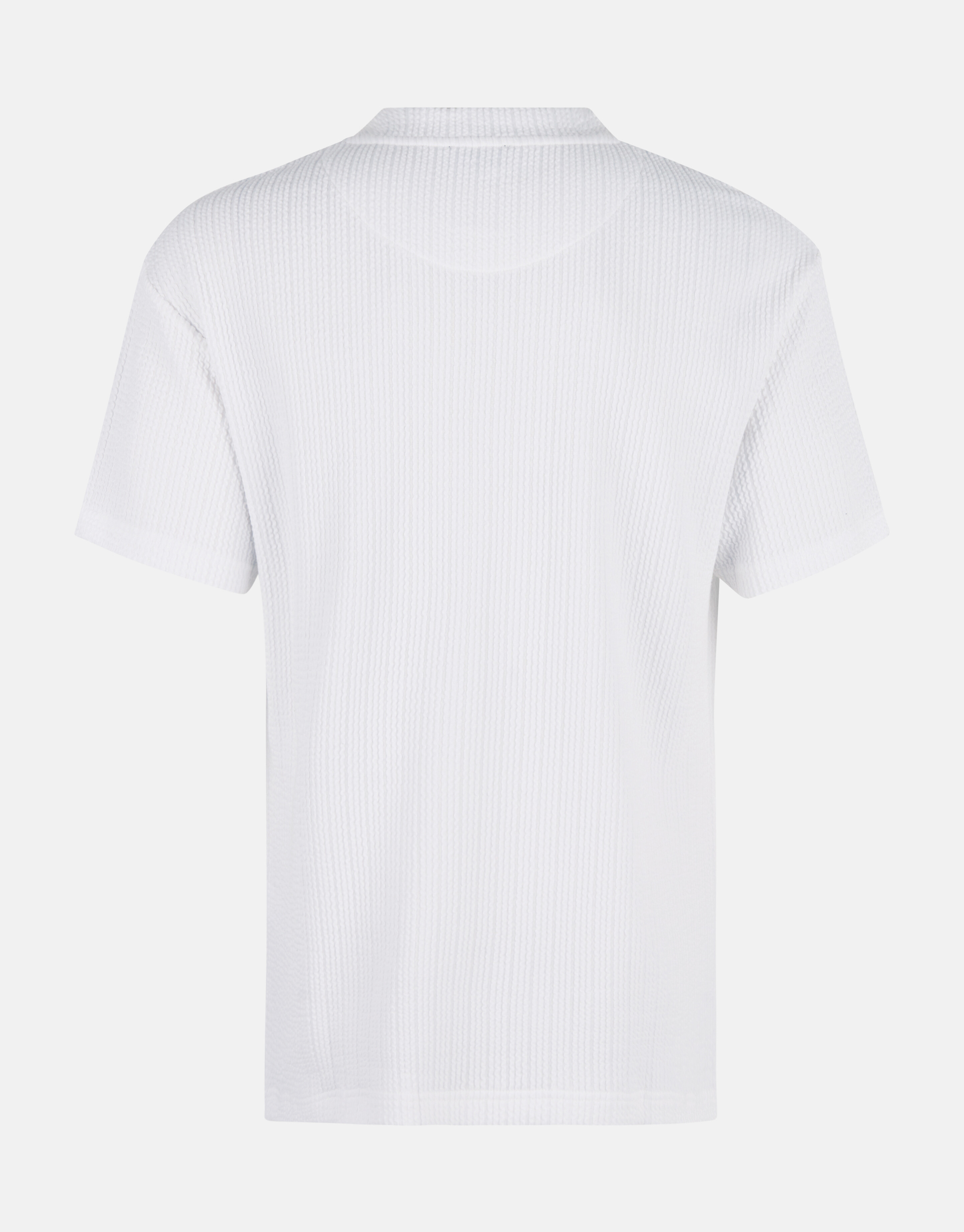 Seersucker T-shirt Wit SHOEBY MEN