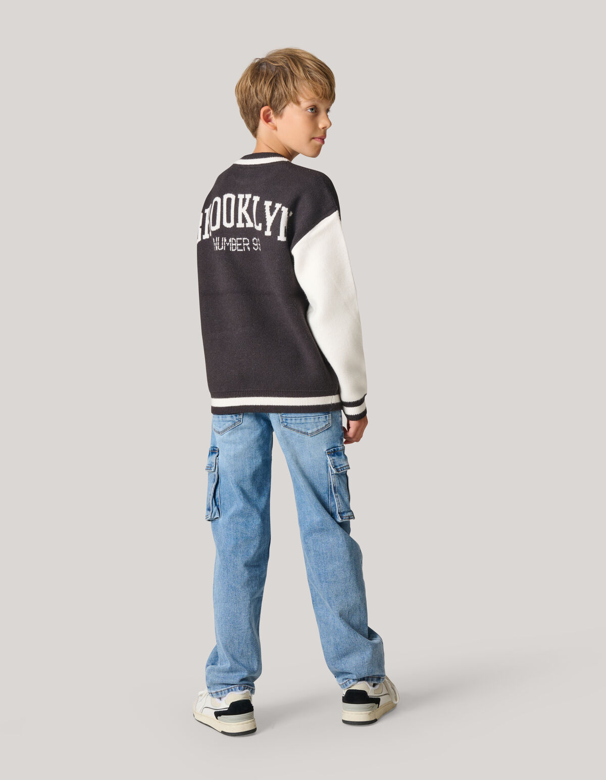 Gebreide Trui Donkergrijs SHOEBY BOYS