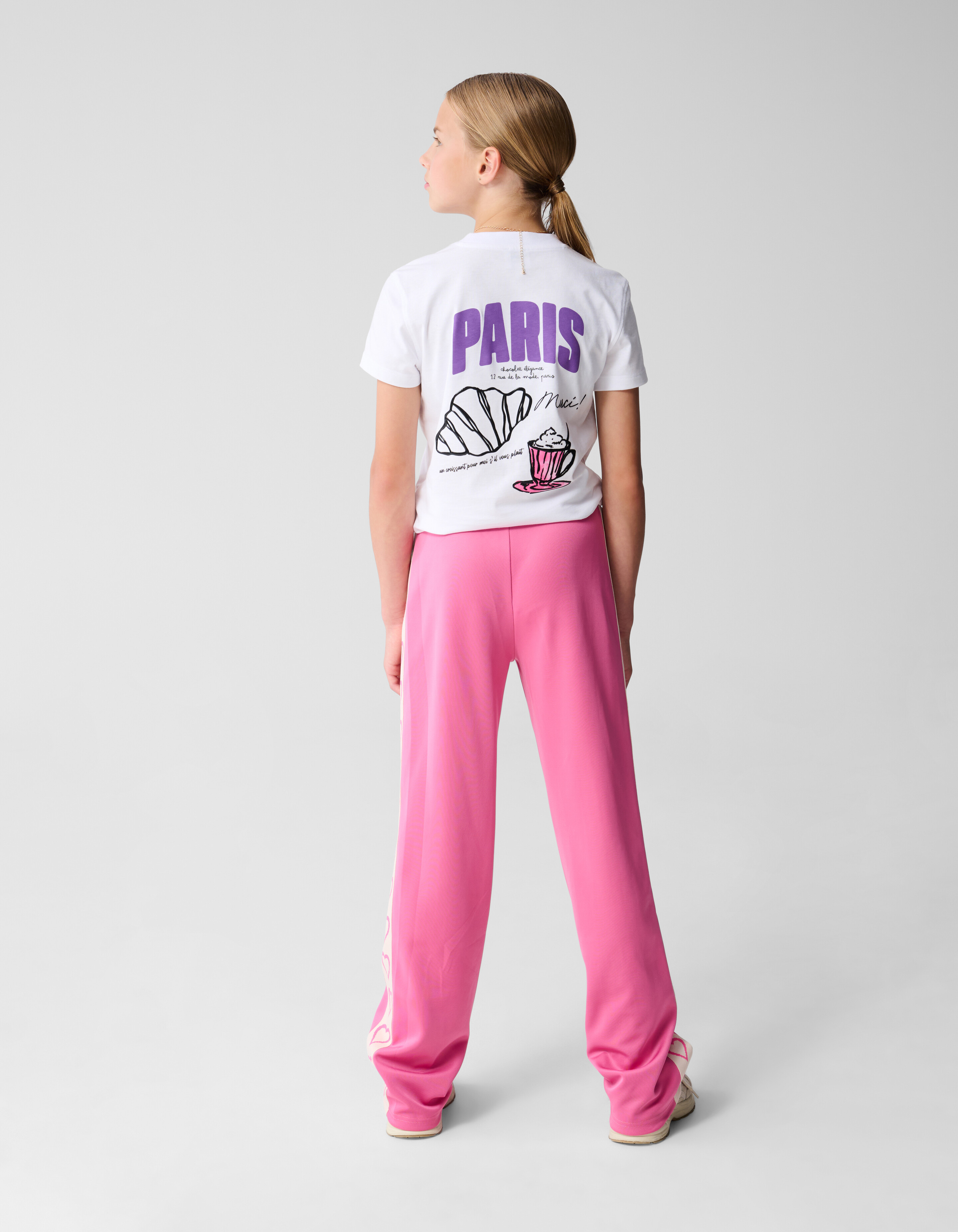 Parijs Artwork T-shirt Wit SHOEBY GIRLS