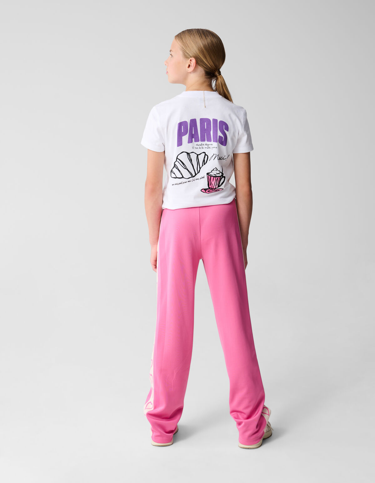 Parijs Artwork T-shirt Wit SHOEBY GIRLS
