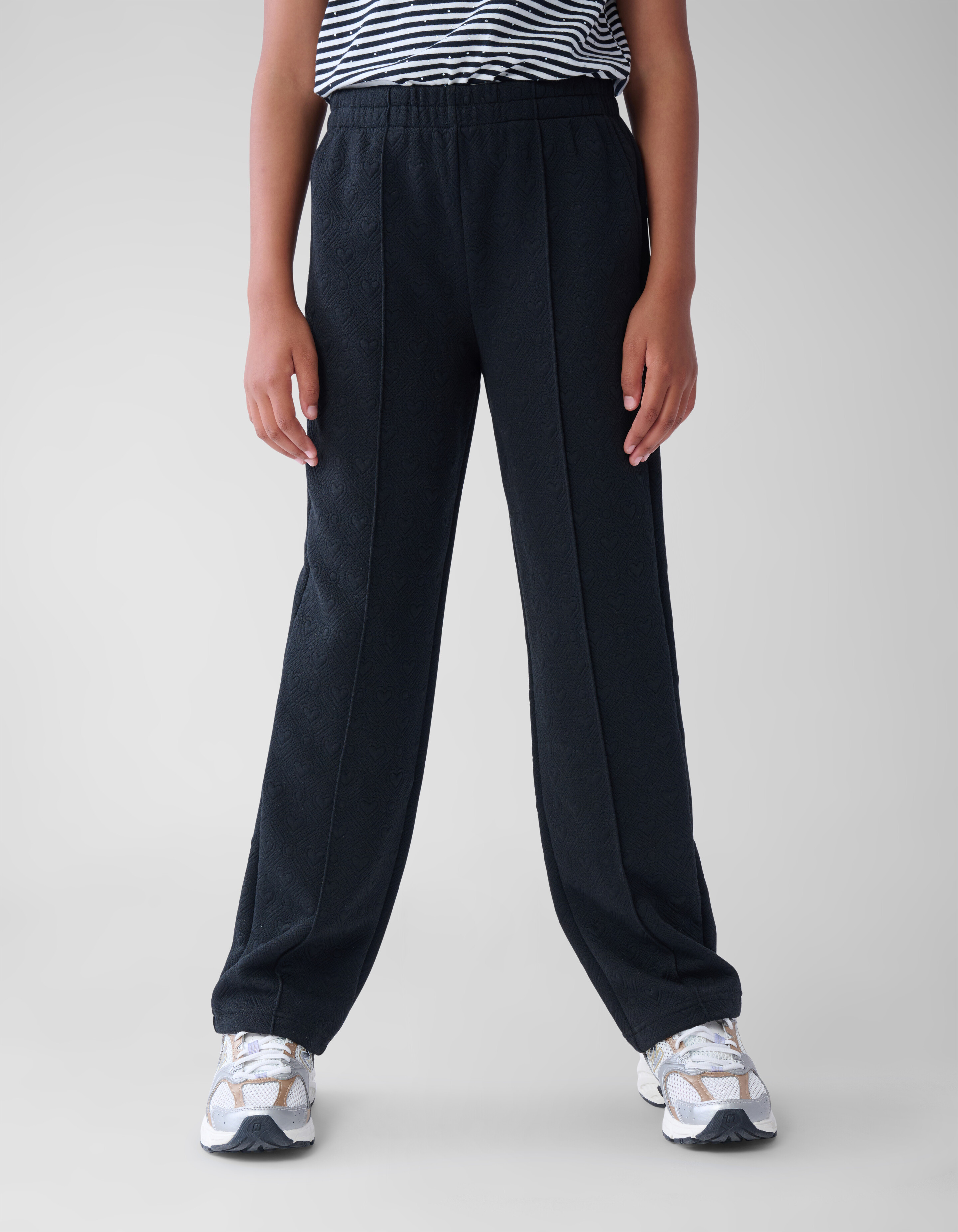 Heart Jacquard Broek Zwart SHOEBY GIRLS