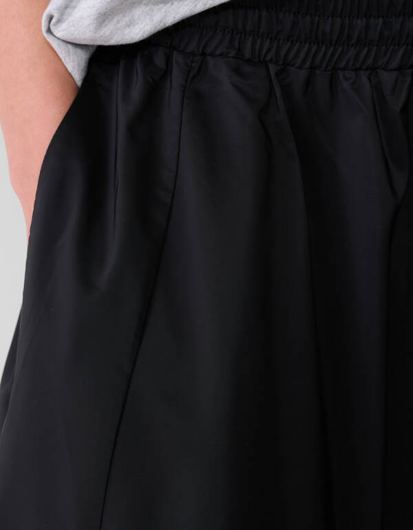 Wide Sporty Maxi Rok Zwart SHOEBY WOMEN