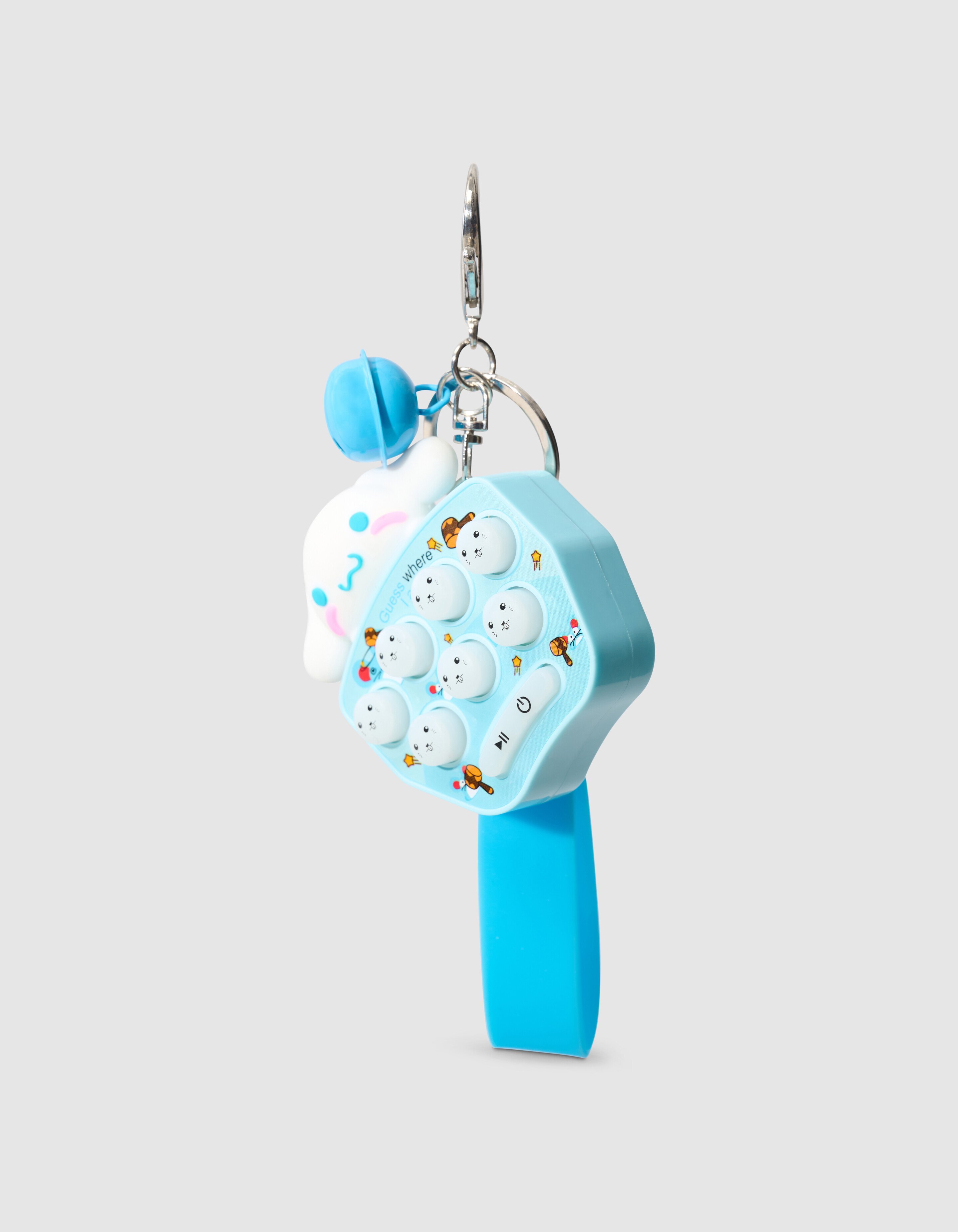 Happy Button Sleutelhanger Blauw SHOEBY ACCESSOIRES