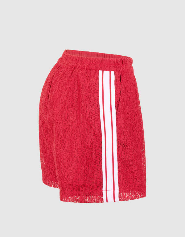 Sporty Kanten Short Rood SHOEBY WOMEN