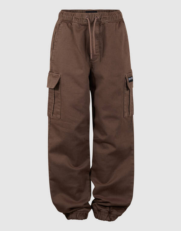 Loose Fit Cargo Broek Taupe SHOEBY BOYS