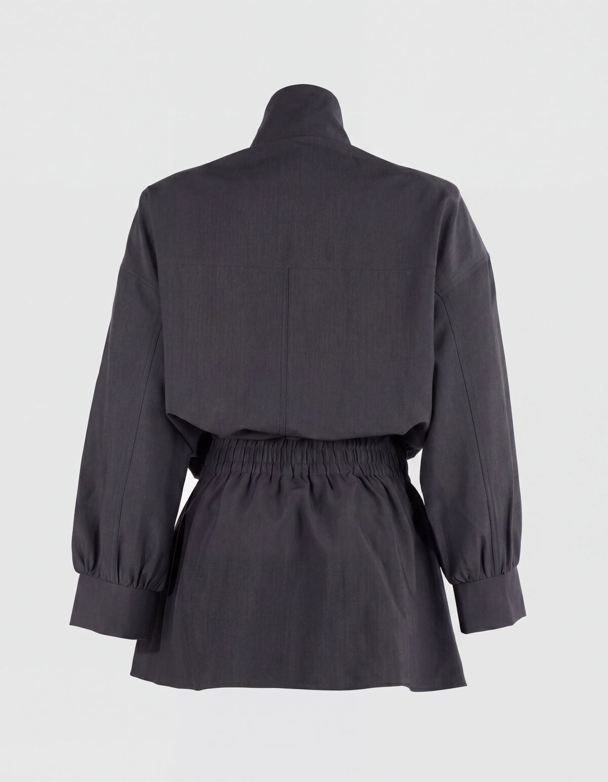 Peplum Jurk Donkergrijs SHOEBY WOMEN