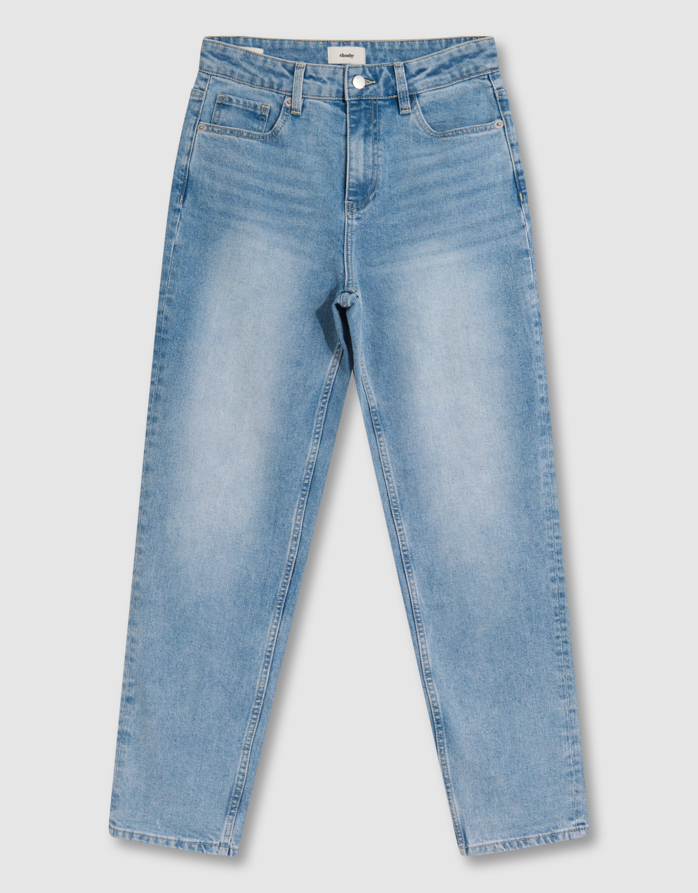 Tapered Fit Jeans Blauw SHOEBY WOMEN