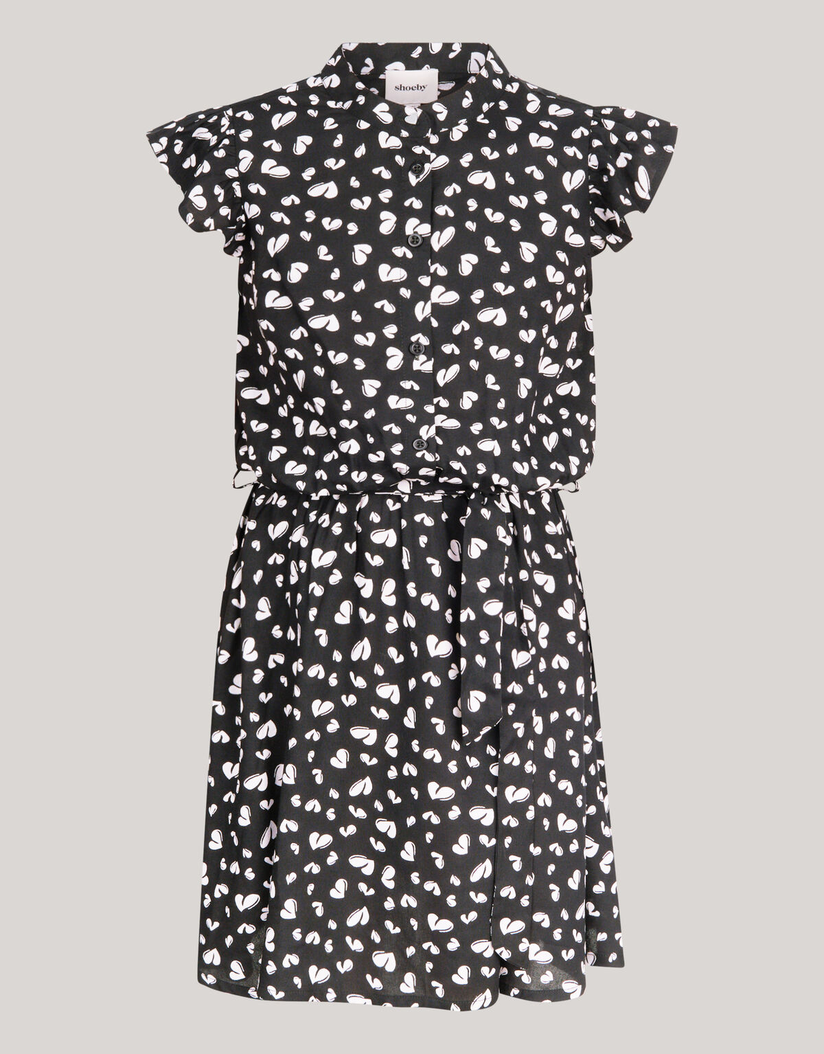 Heart Jurk Zwart SHOEBY GIRLS