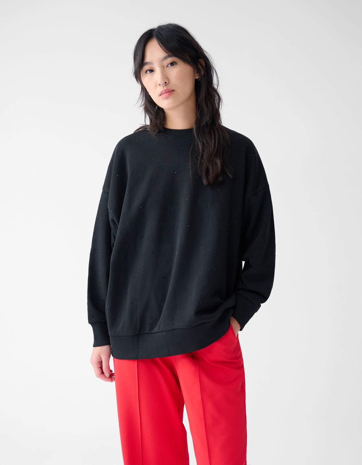 Strass Sweater Zwart SHOEBY WOMEN