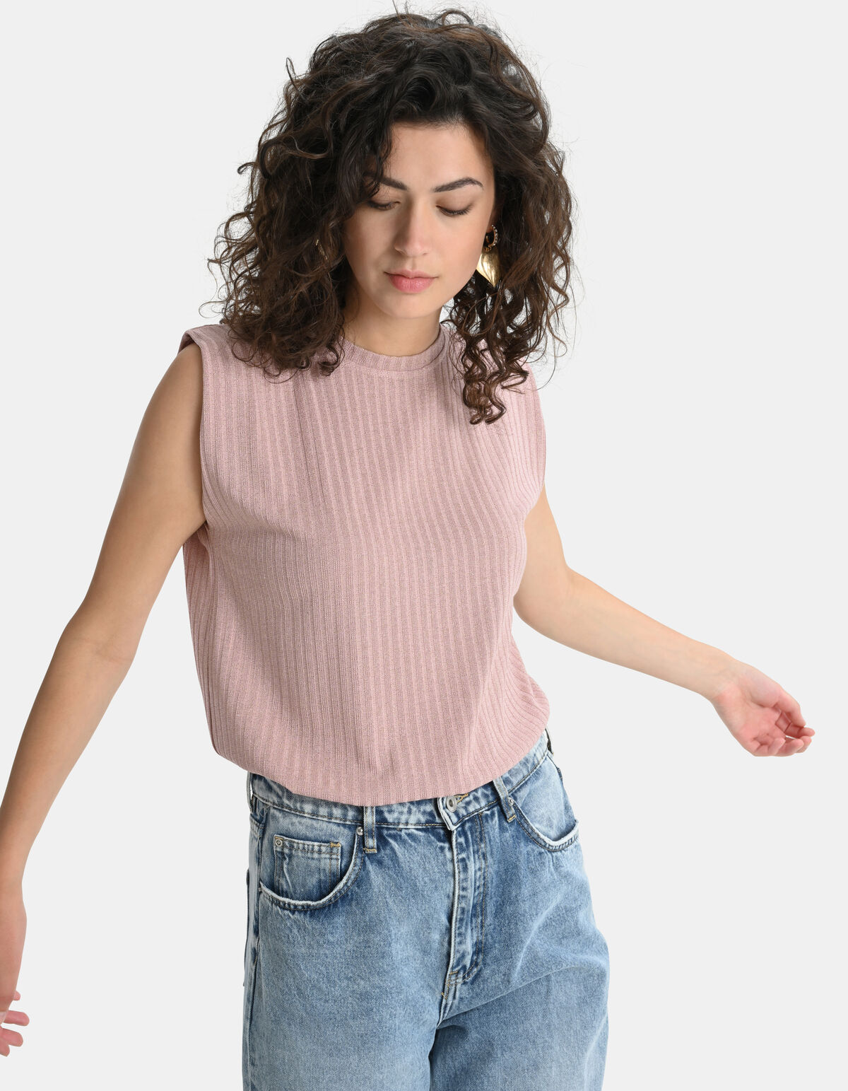 Sleeveless Foil Top EKSEPT