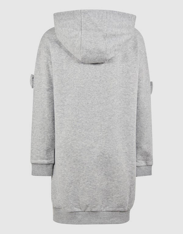 Strik Hoodie Jurk Lichtgrijs SHOEBY GIRLS