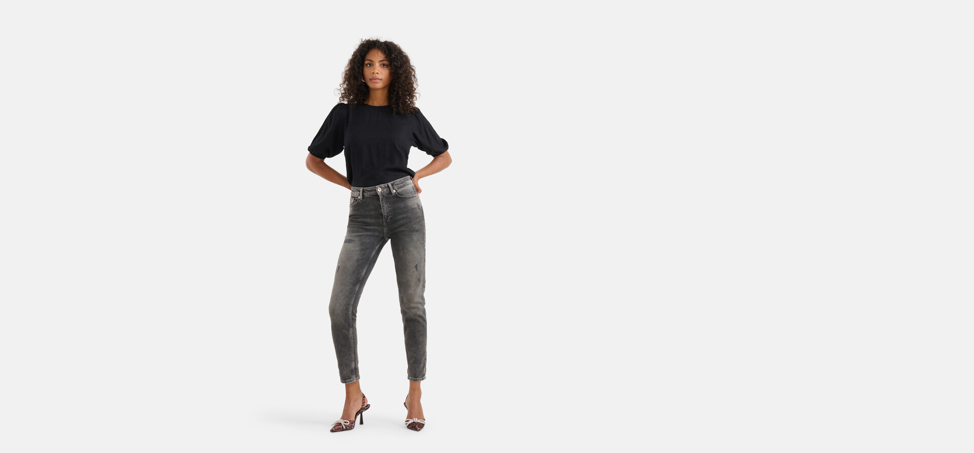 Tapered Fit Jeans Zwart L29 SHOEBY WOMEN