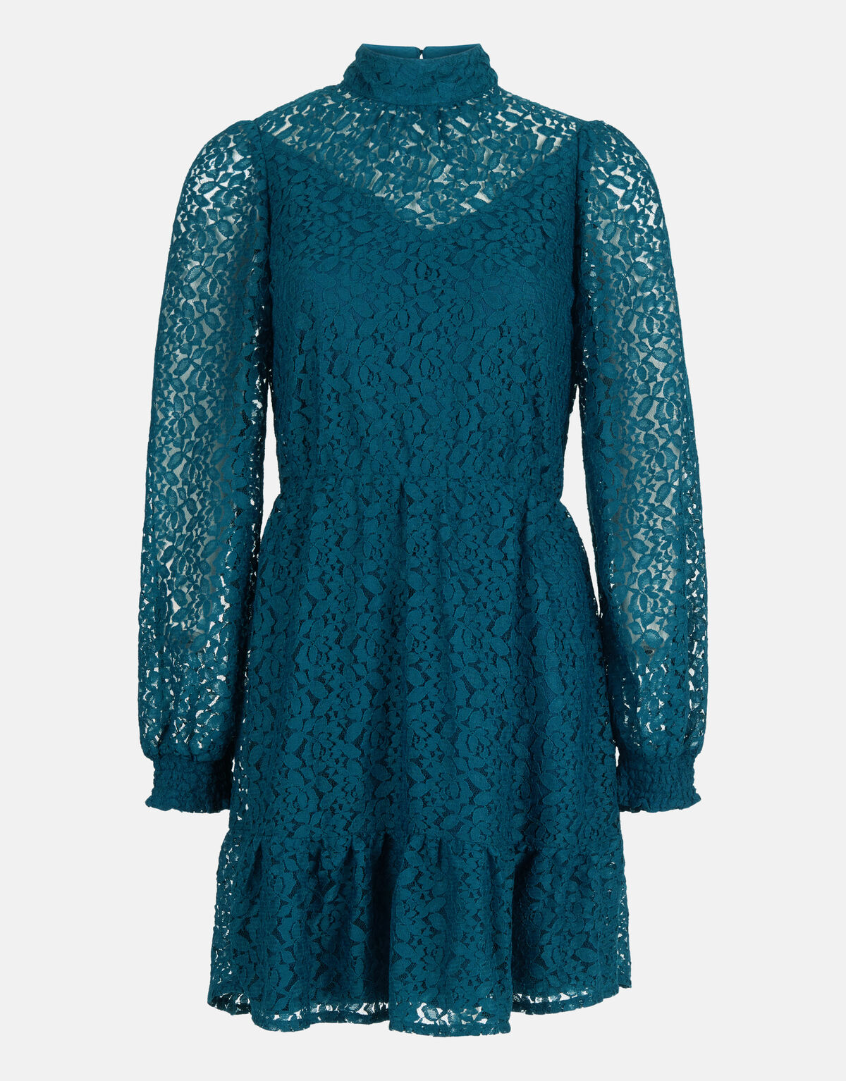 Kanten Jurk Petrol SHOEBY WOMEN