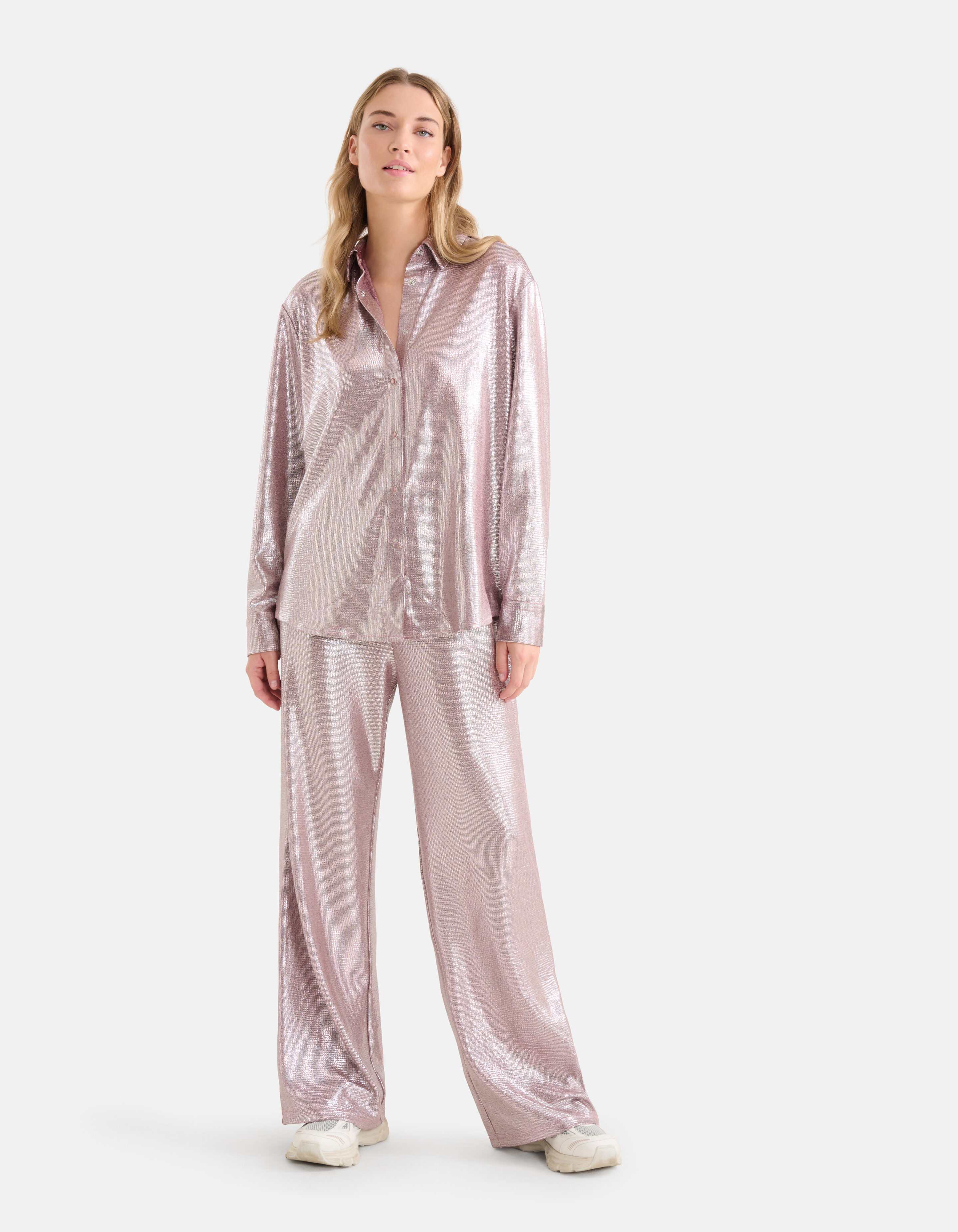 Metallic Blouse Roze SHOEBY WOMEN