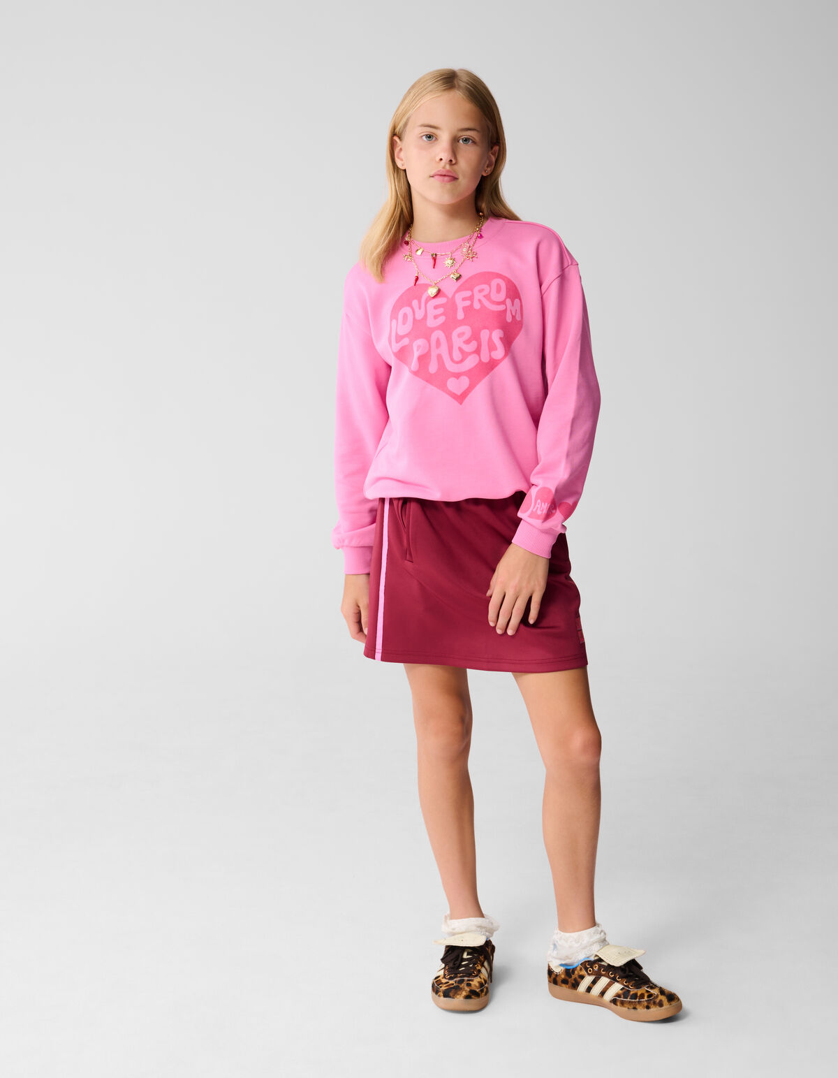 Sporty Mini Rok Donkerrood SHOEBY GIRLS