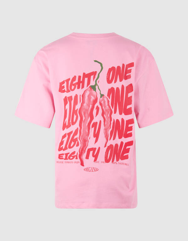 Pepper Artwork T-shirt Roze SHOEBY WOMEN