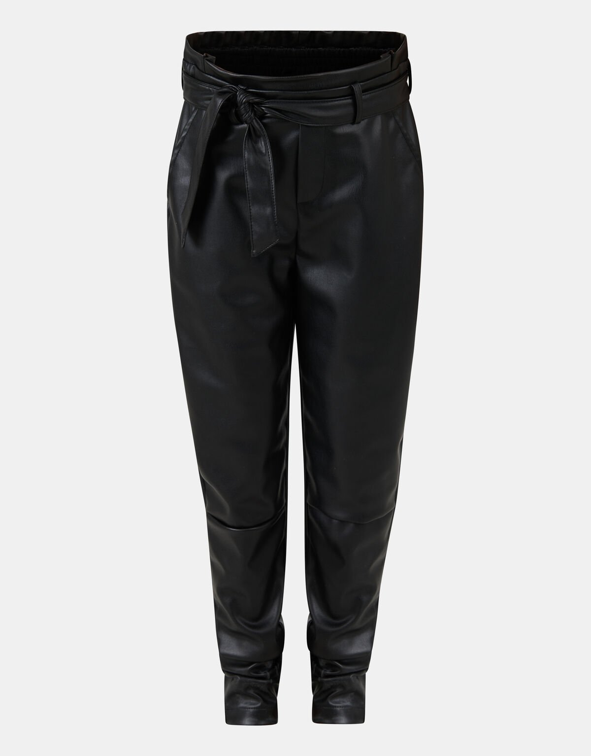Vegan Leren Paperbag Broek SHOEBY GIRLS