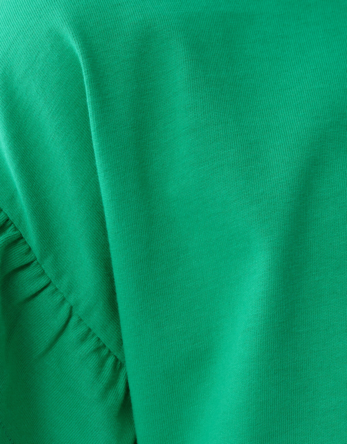 Ruffle T-shirt Groen SHOEBY GIRLS