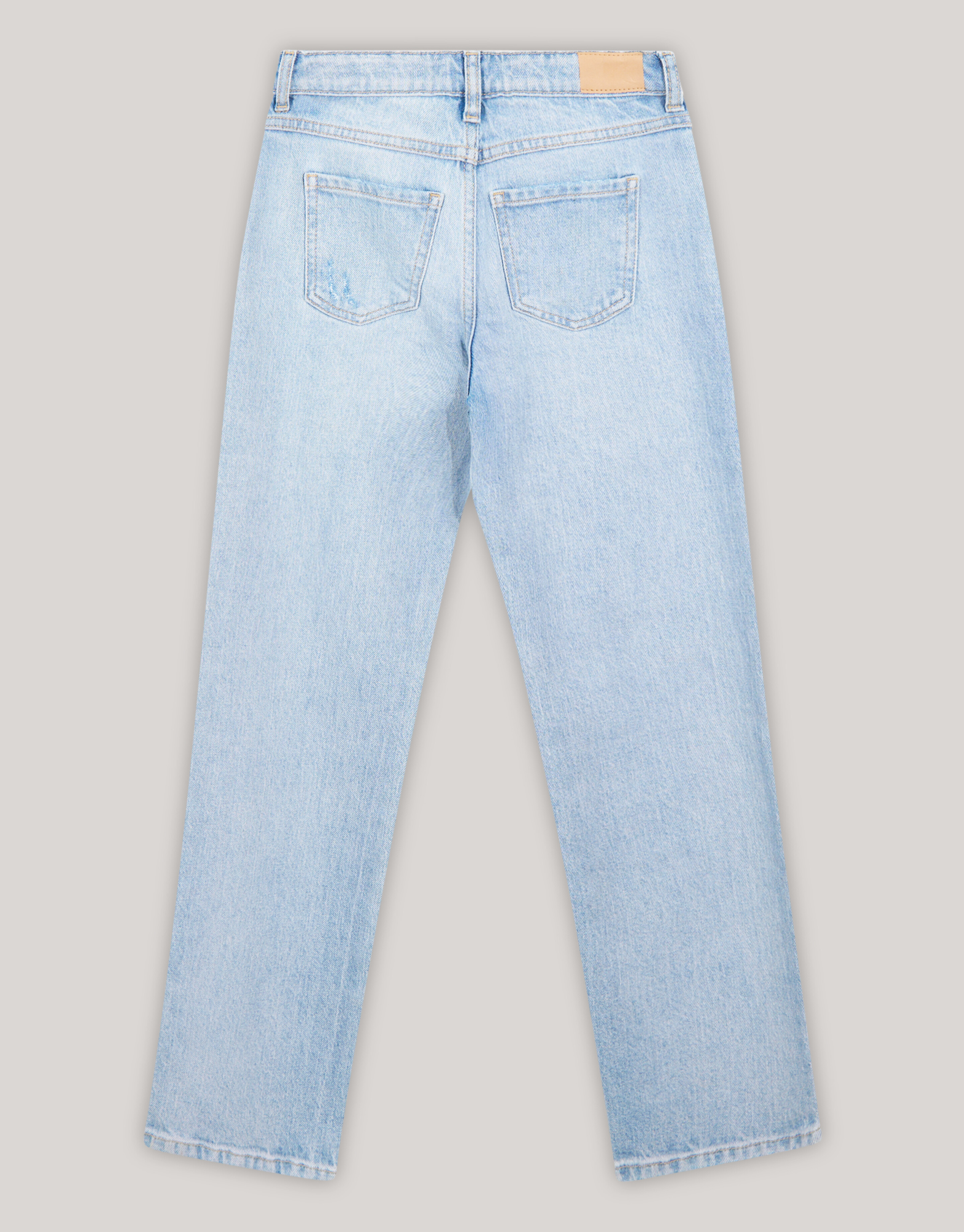 Destroyed Straight Fit Jeans Lichtblauw SHOEBY GIRLS