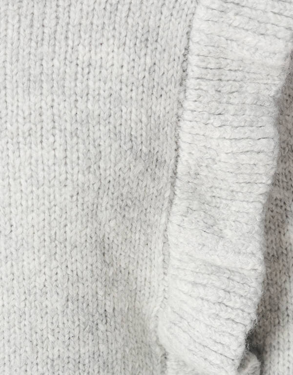 Ruffle Trui Lichtgrijs SHOEBY GIRLS