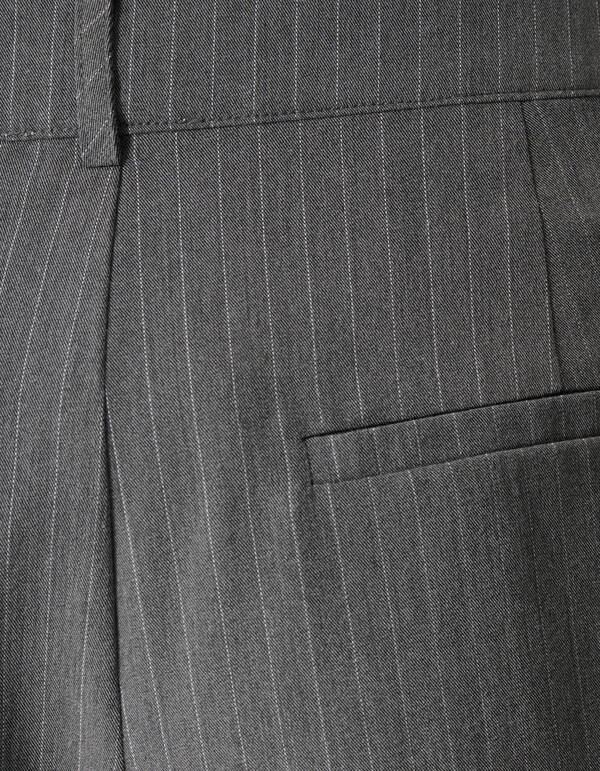 Pinstripe Pleated Skort Donkergrijs SHOEBY WOMEN