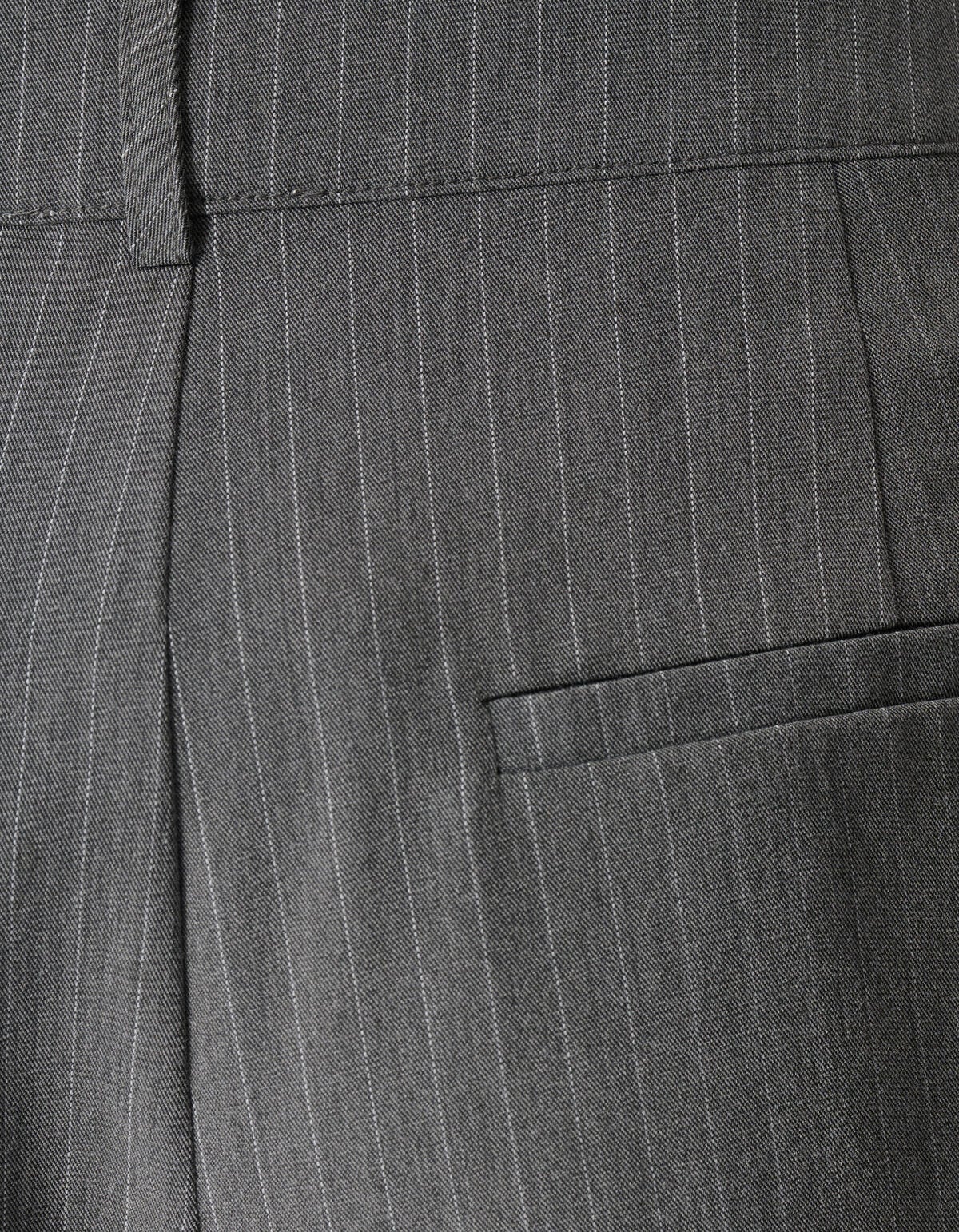 Pinstripe Pleated Skort Donkergrijs SHOEBY WOMEN