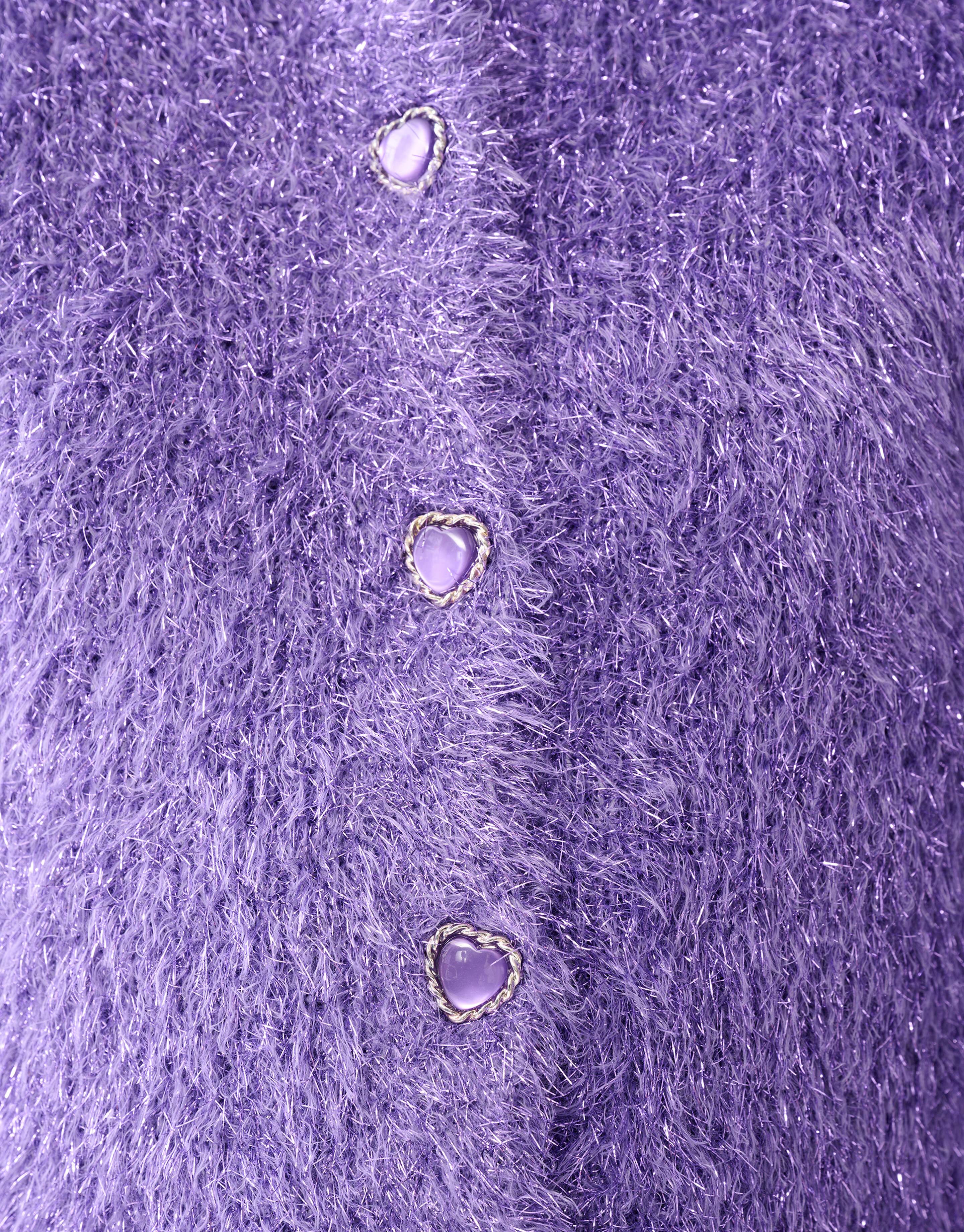 Fluffy Glitter Vest Paars SHOEBY GIRLS