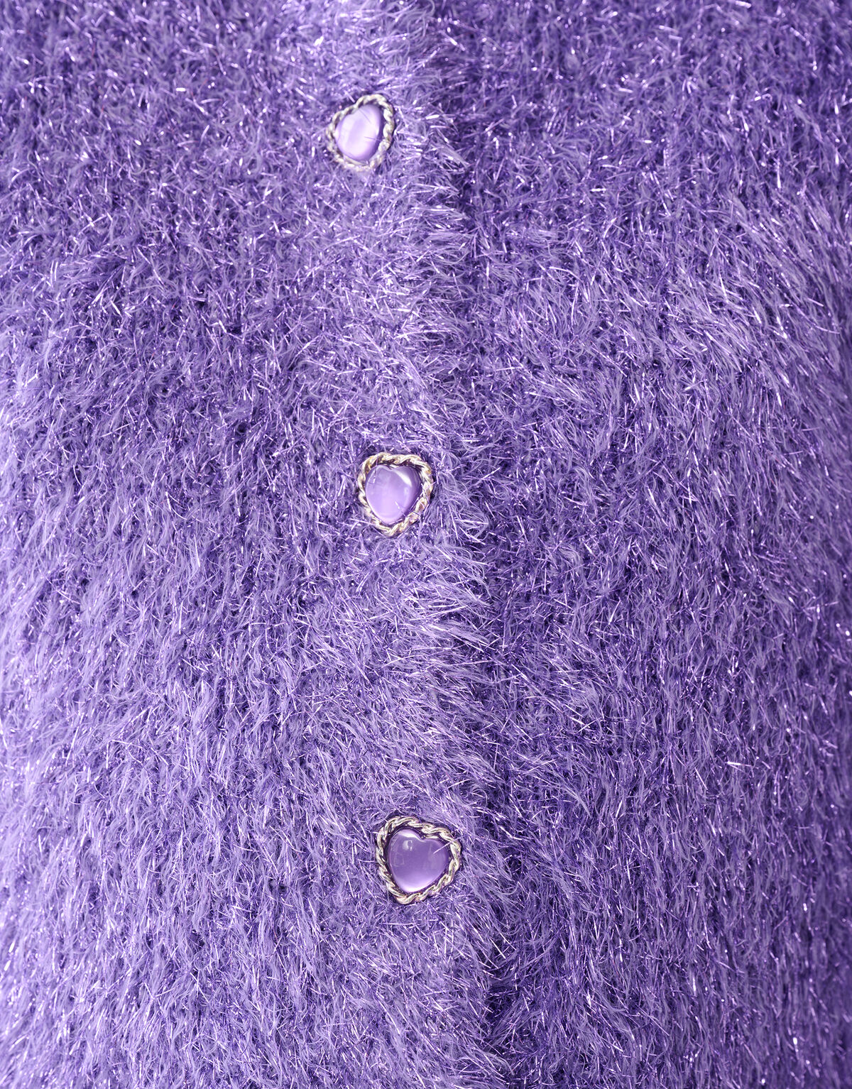 Fluffy Glitter Vest Paars SHOEBY GIRLS